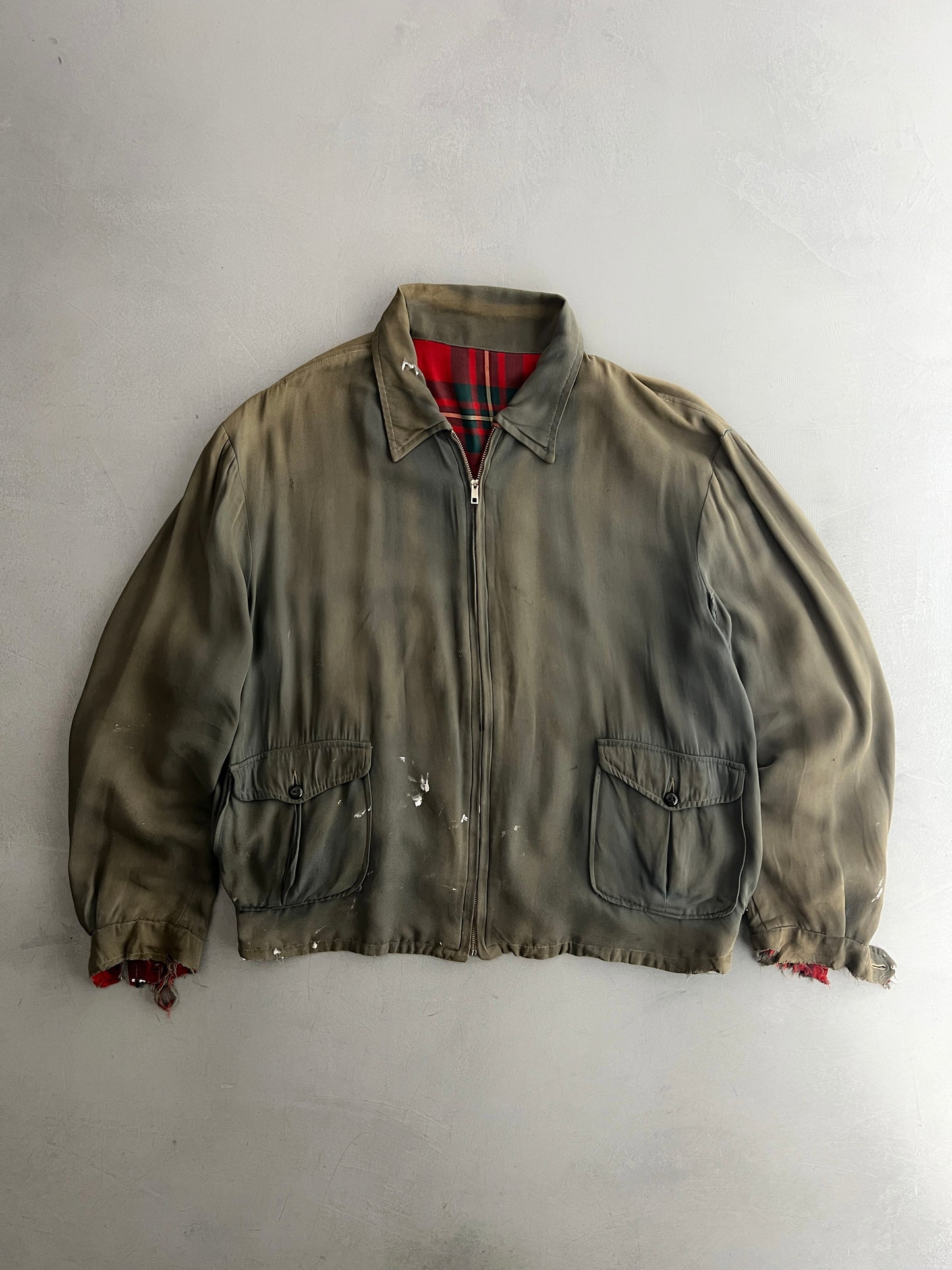 Thrashed 60's Reversible Gab Jacket [XL]