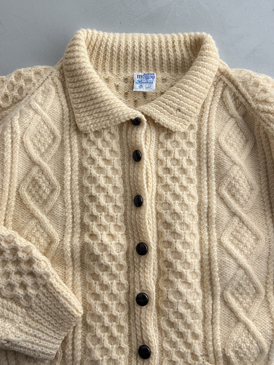 John Molloy Cable Knit Wool Fisherman Sweater [XL]