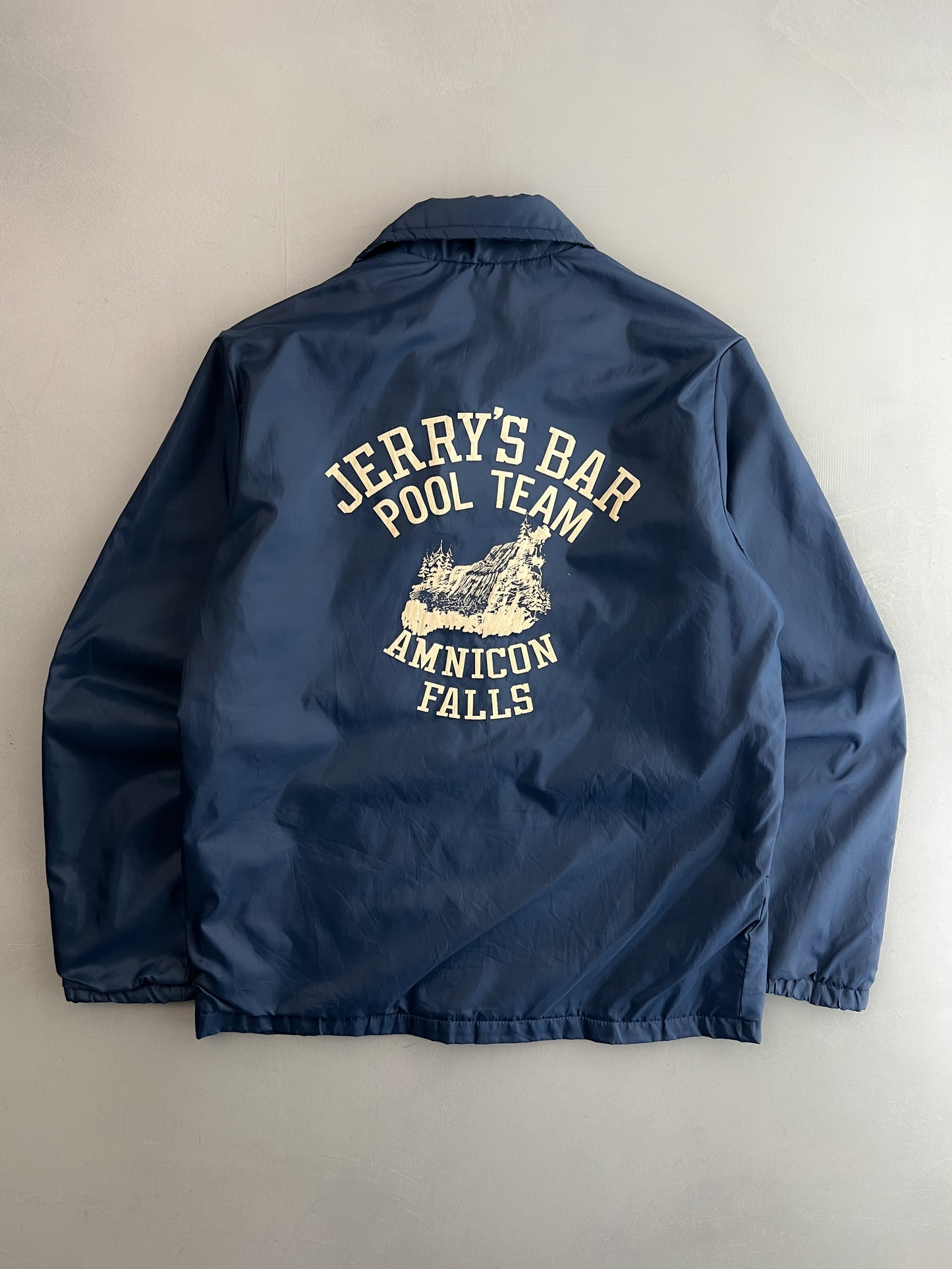 70's/80's Jerrys Bar Pool Team Lined Nylon Windbreaker [S]