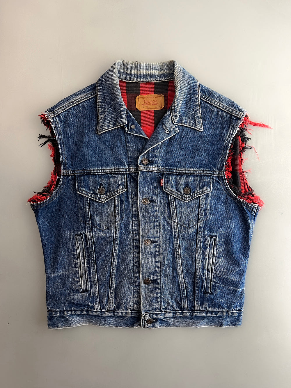 Made in USA Levi's Lined Denim Vest [L]