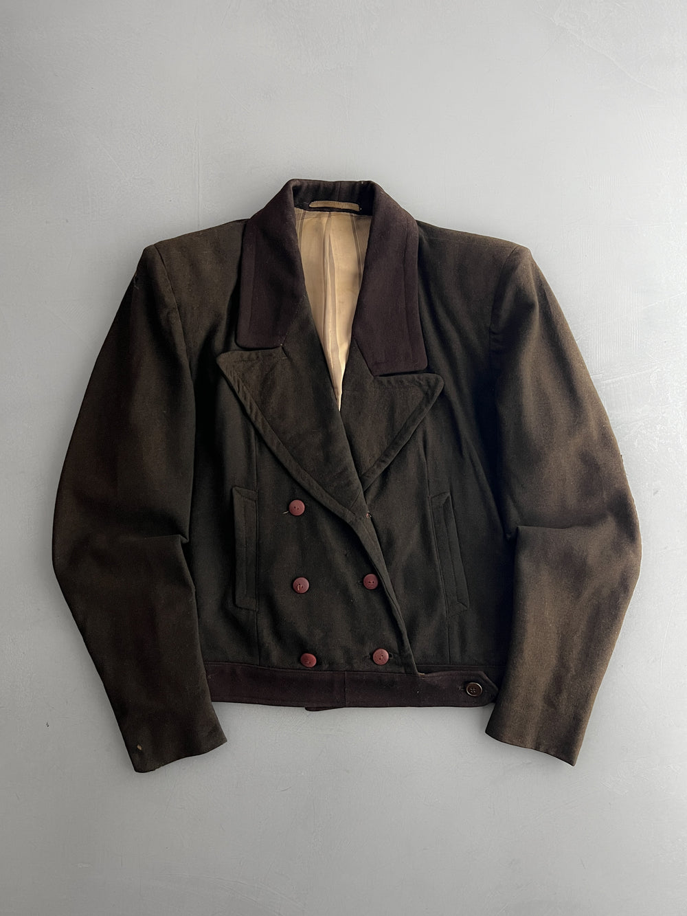 1910's Wool Cropped Sporting Jacket [S]