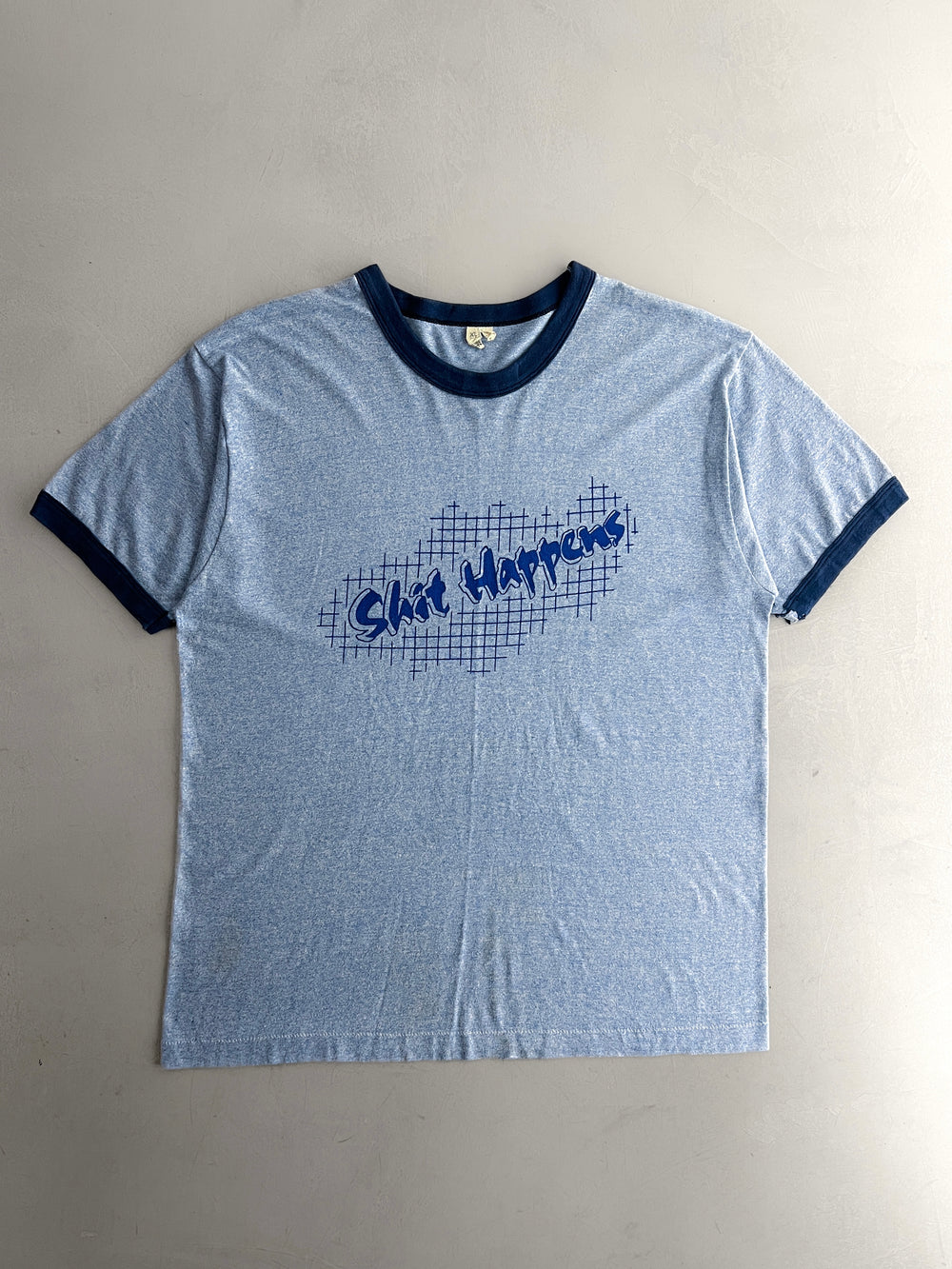 1980's Shit Happens Ringer Tee [L]