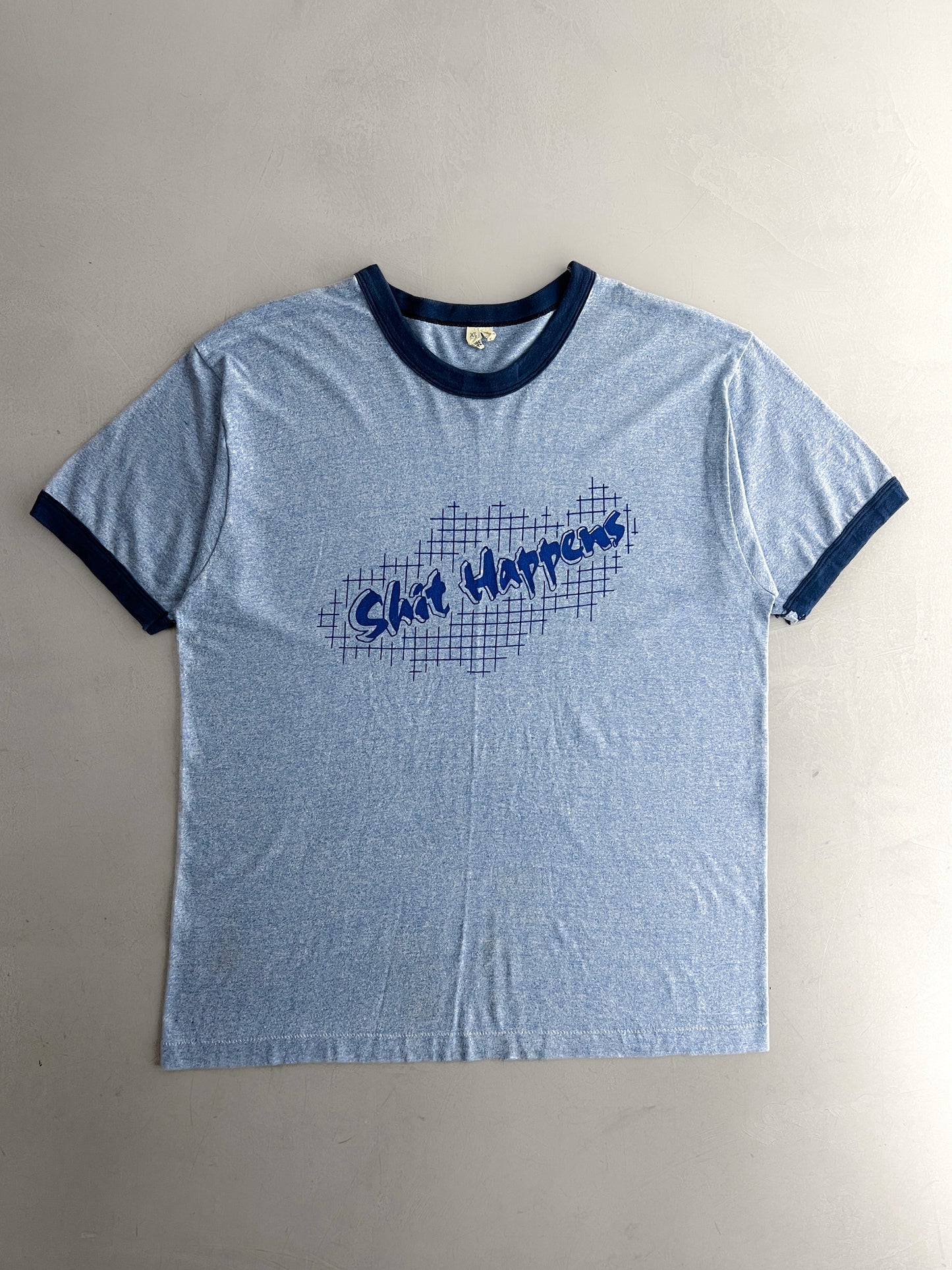 1980's Shit Happens Ringer Tee [L]