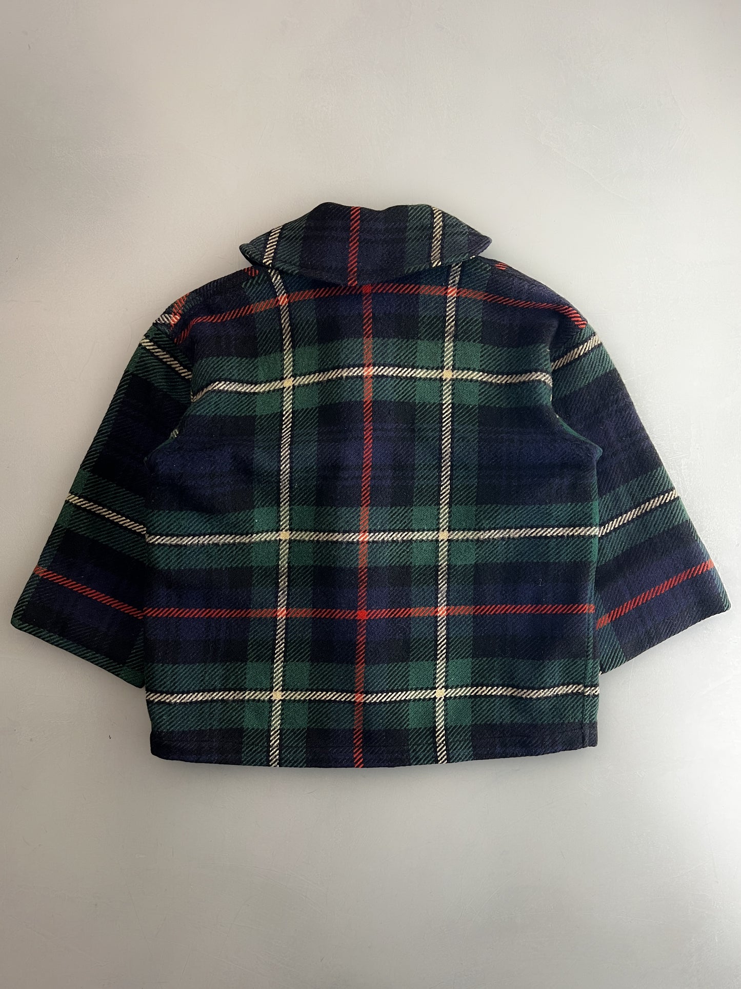 Wool Plaid Toggle Jacket [M]