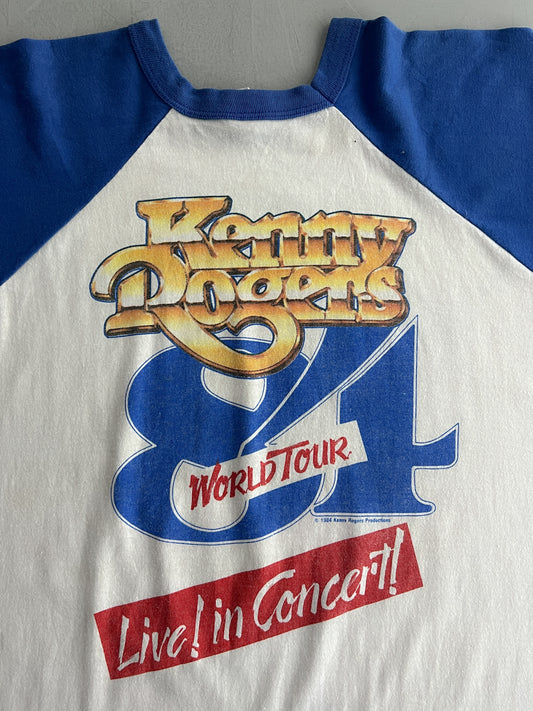 ‘84 Kenny Rogers World Tour Raglan Tee [L]