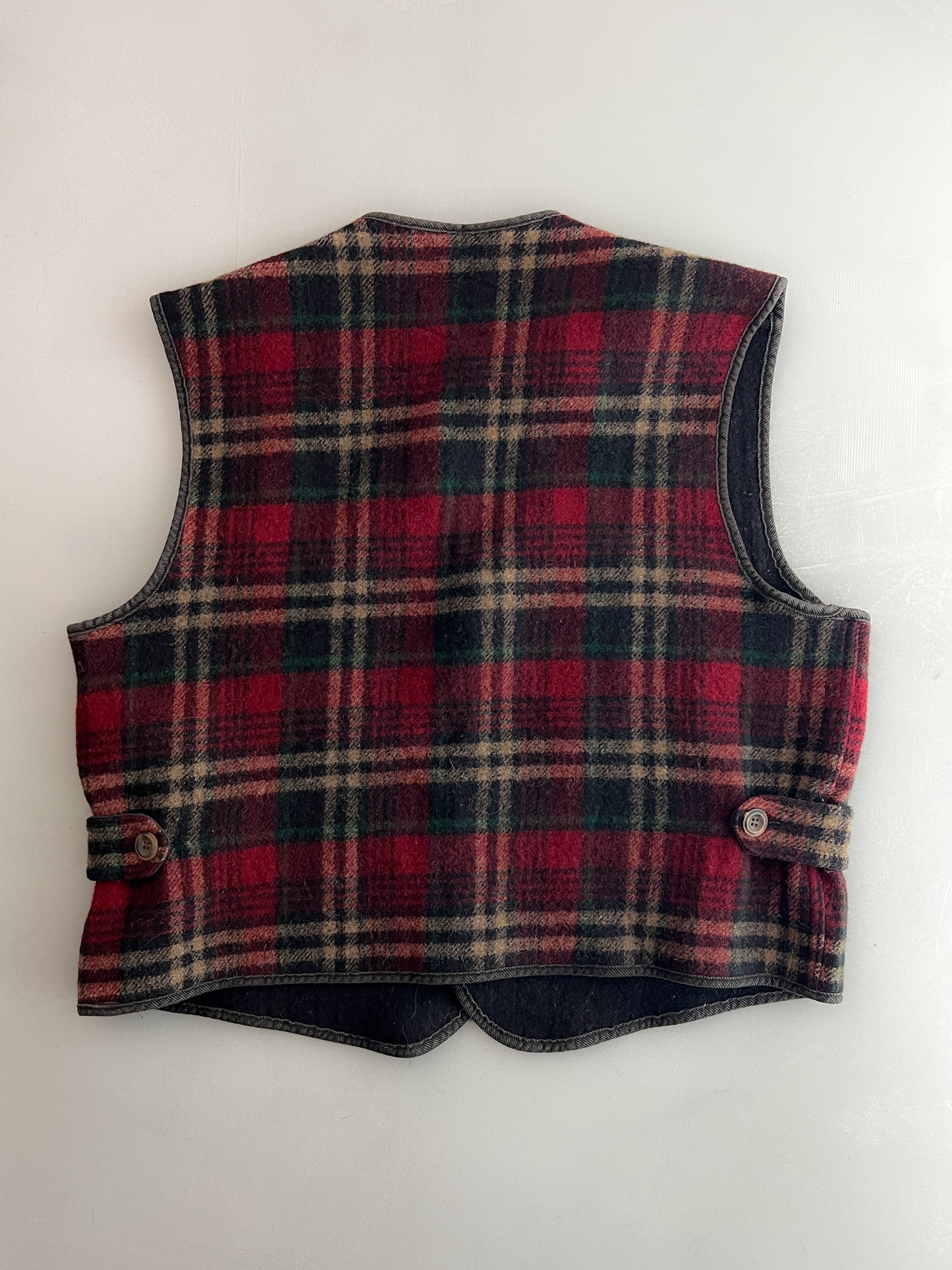 1980's Woolrich Tartan Vest [L]