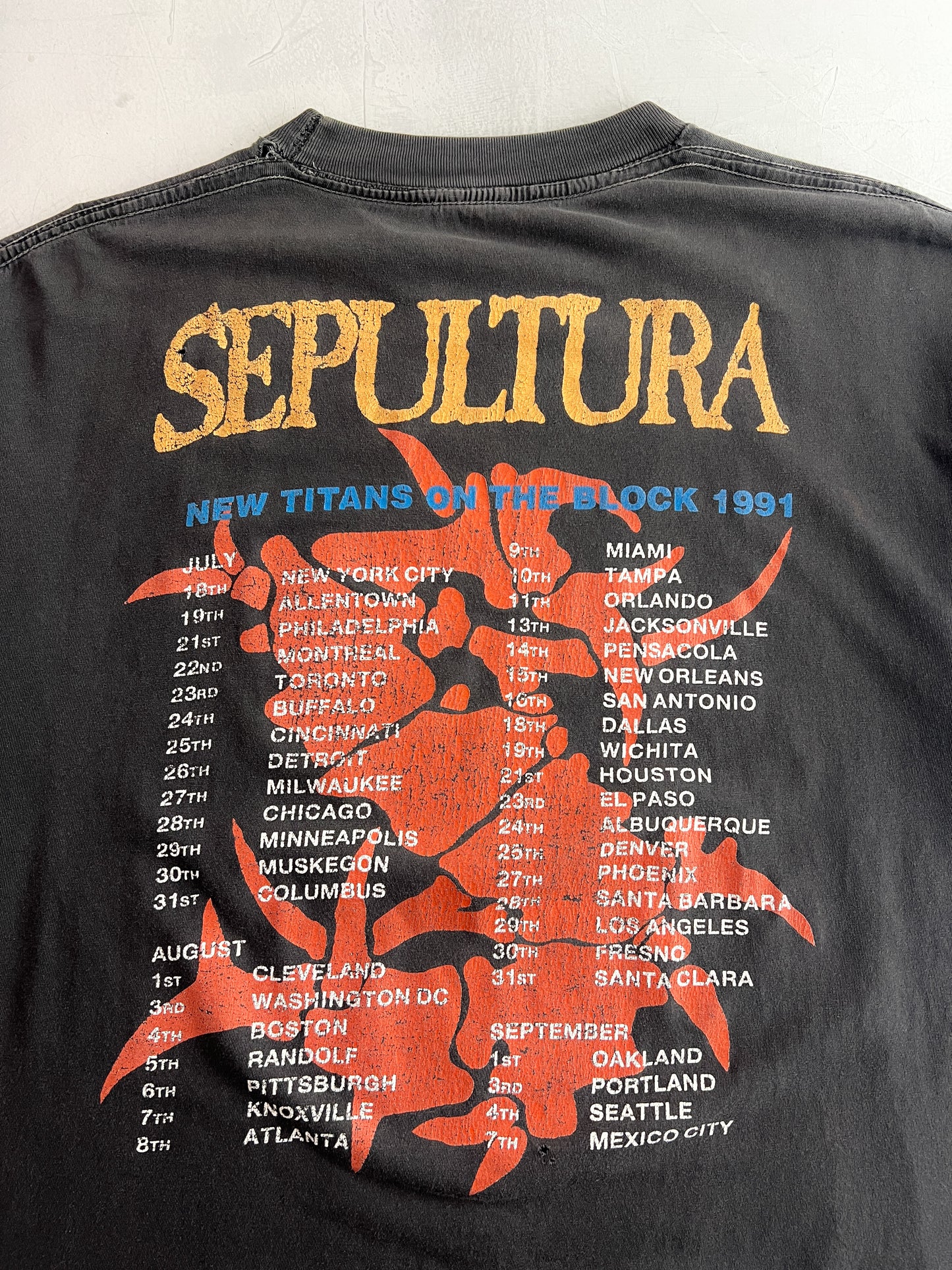 ‘91 Sepultura New Titans On The Block Tour Tee [L]