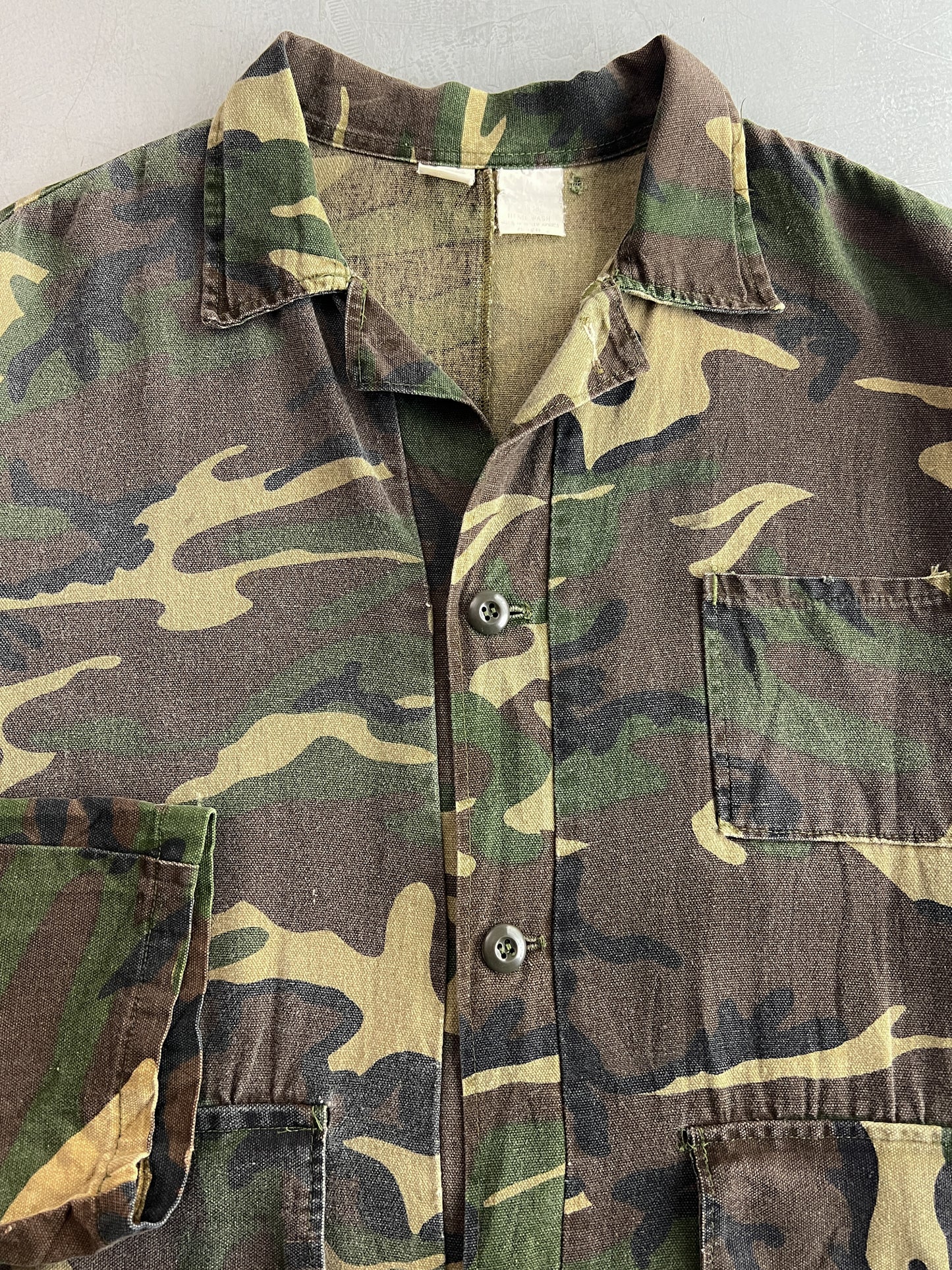 Boxy Fit Faded Camo Shirt [L]