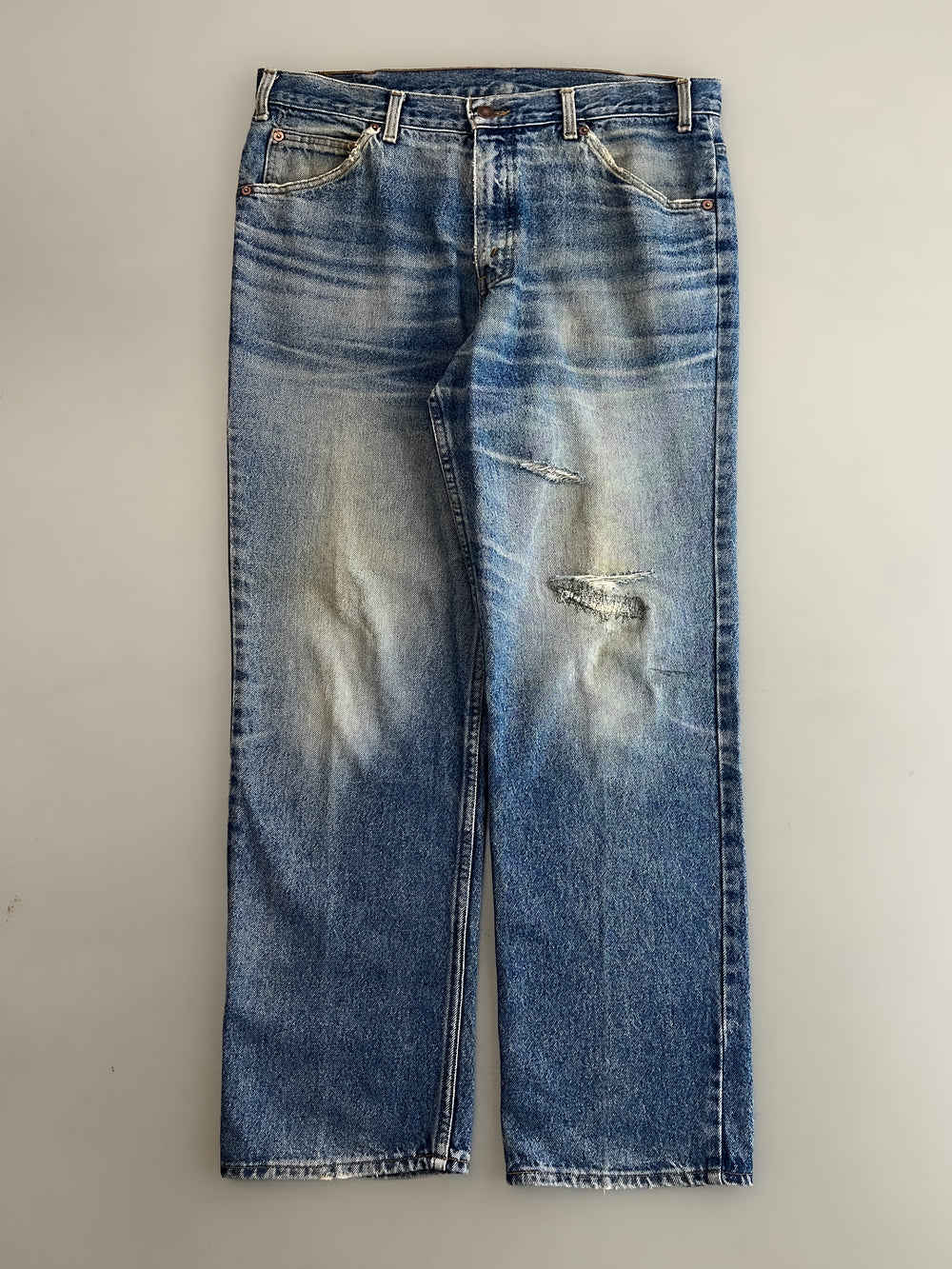 Thrashed 1990's Levi's Orange Tab 501's [35"]