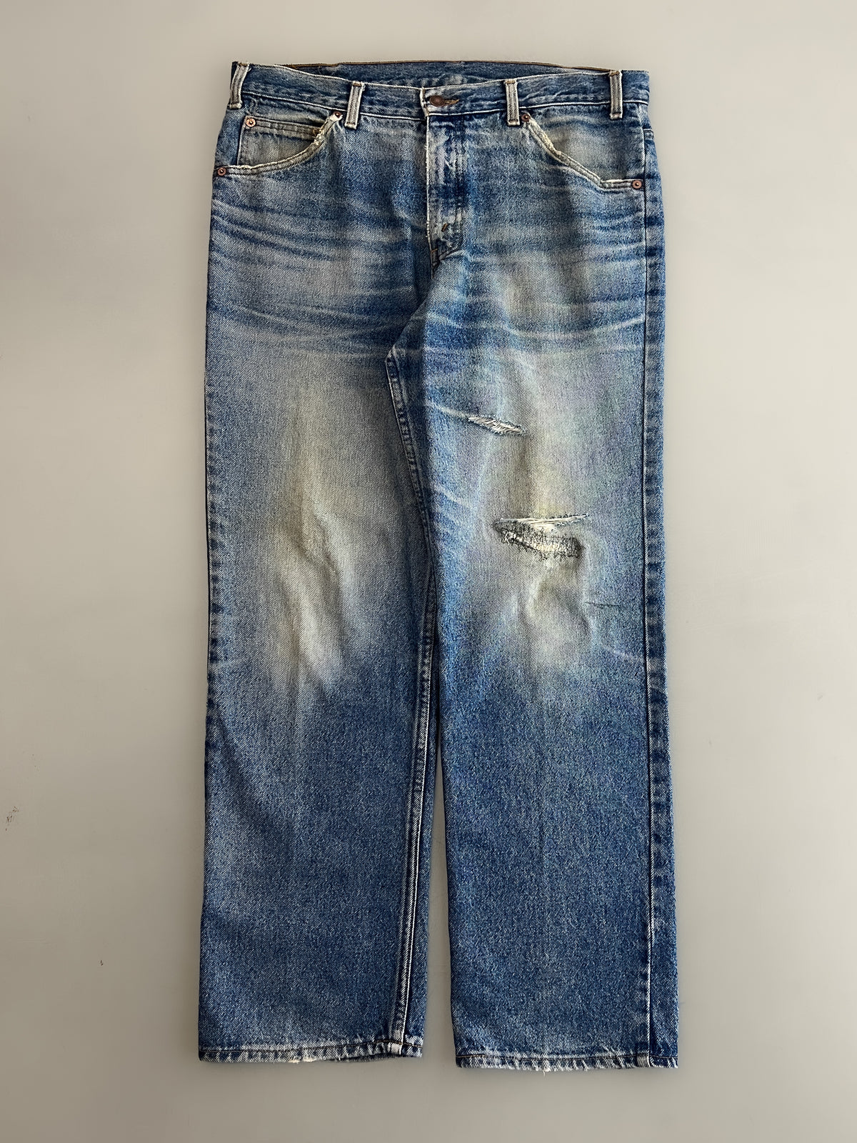 Thrashed 1990's Levi's Orange Tab 501's [35"]