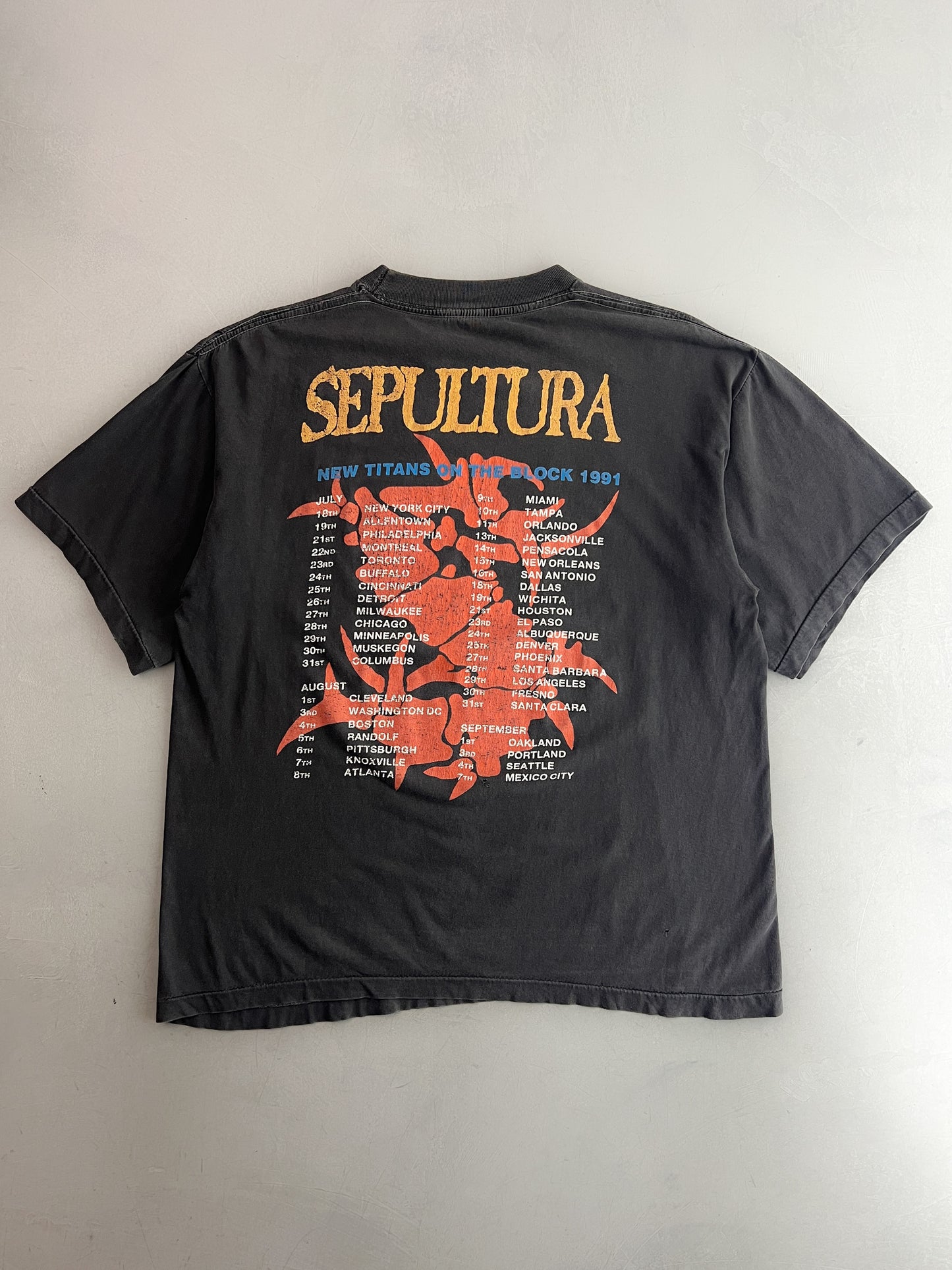 ‘91 Sepultura New Titans On The Block Tour Tee [L]