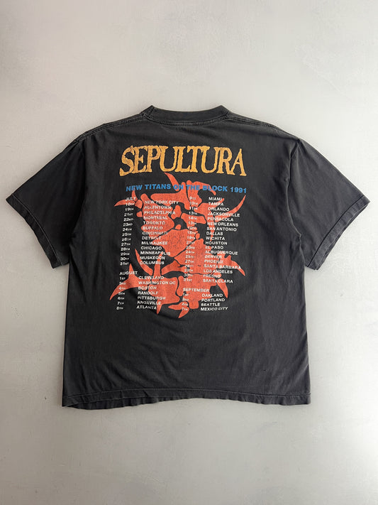 ‘91 Sepultura New Titans On The Block Tour Tee [L]