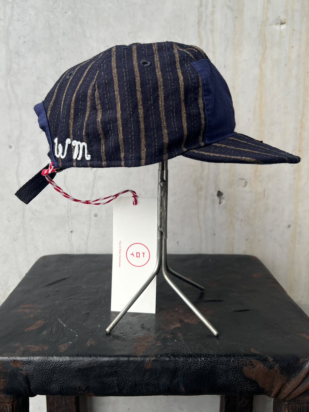 Early 20th c. Japanese Fabric 1930's Baseball Cap By Troy O'Shea Handmade [Adjustable]