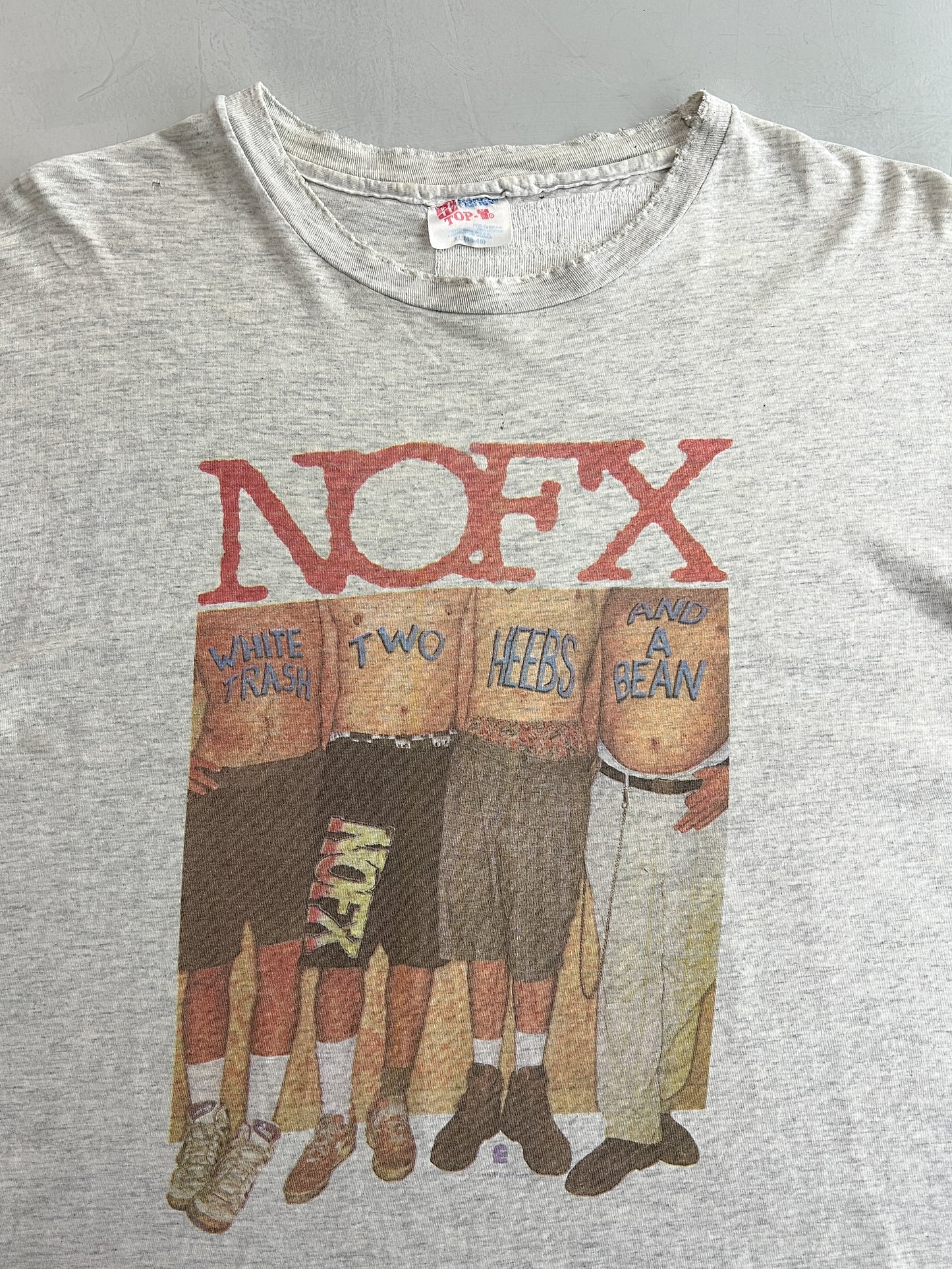 '93 NOFX "White Trash Two Heebs & A Bean" Tee [XL]