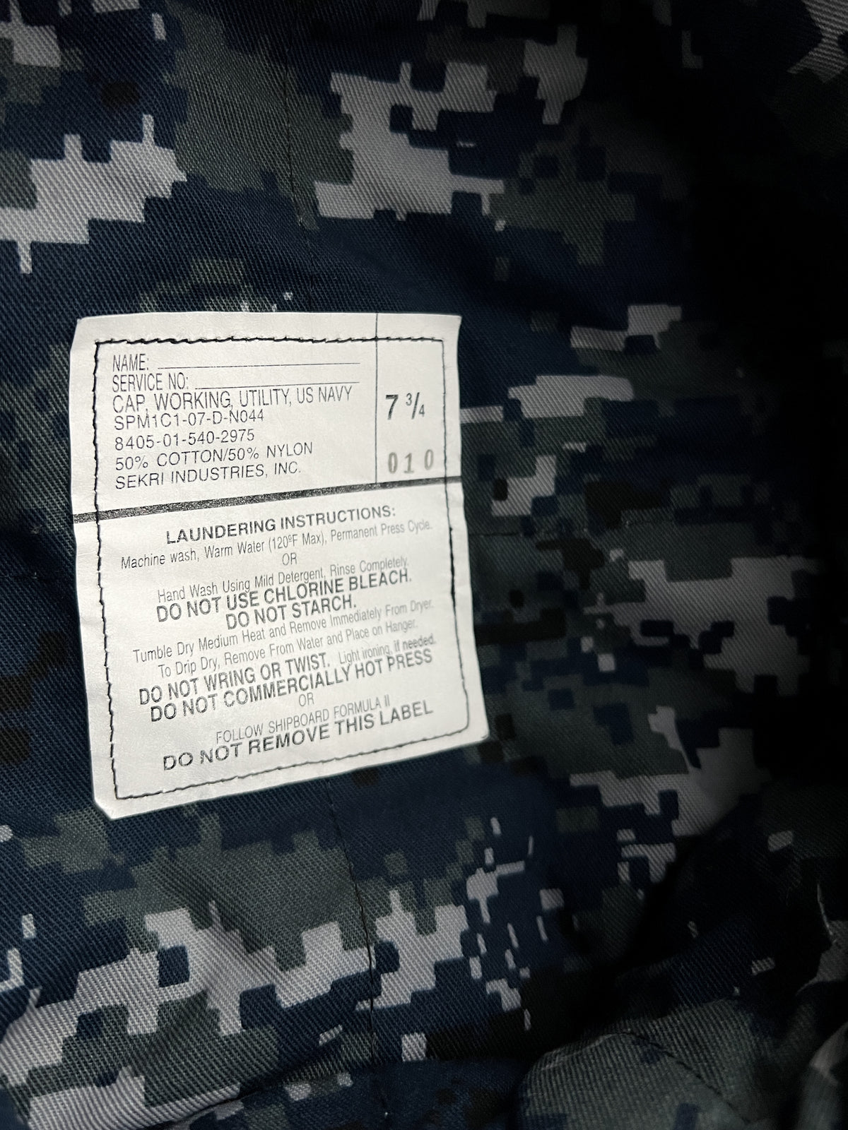 Digi Camo US Navy Cap