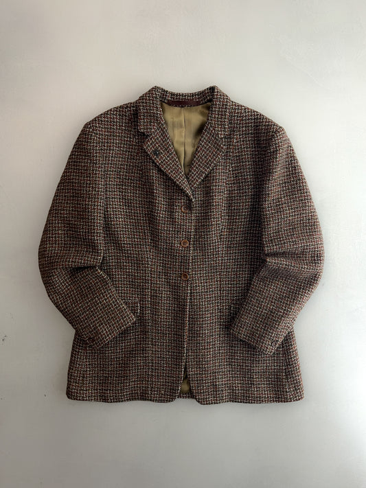 Harris Tweed Wool Blazer [Women's M]