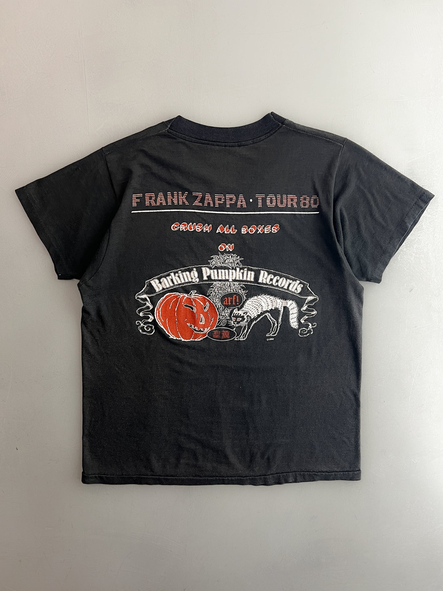 '80 Frank Zappa "Crush All Boxes" Tour Tee [S/M]