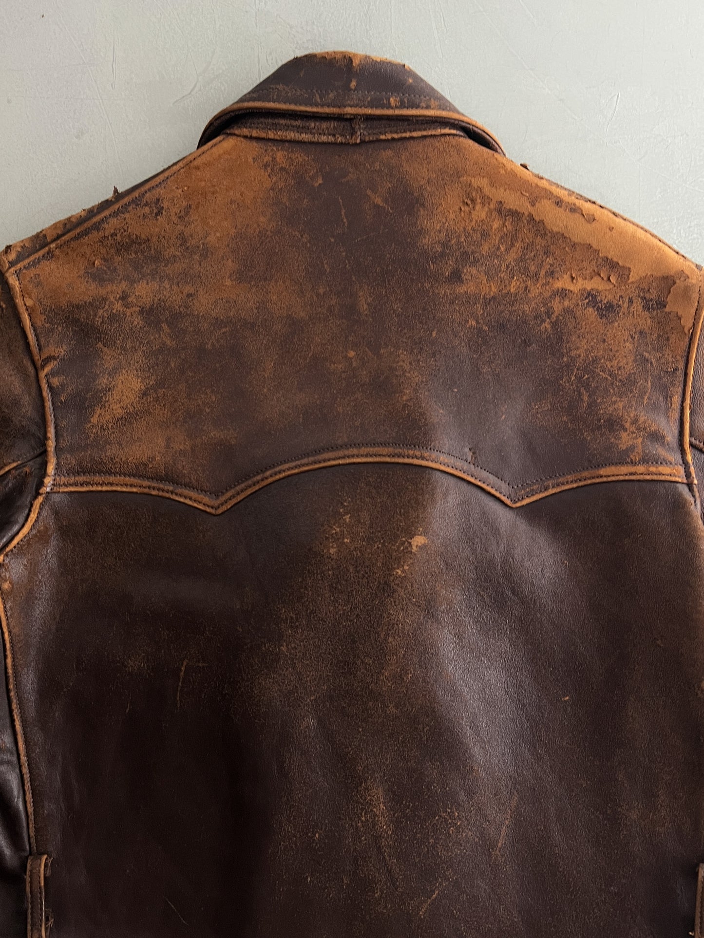 1940's French Leather Motorist Jacket [L]