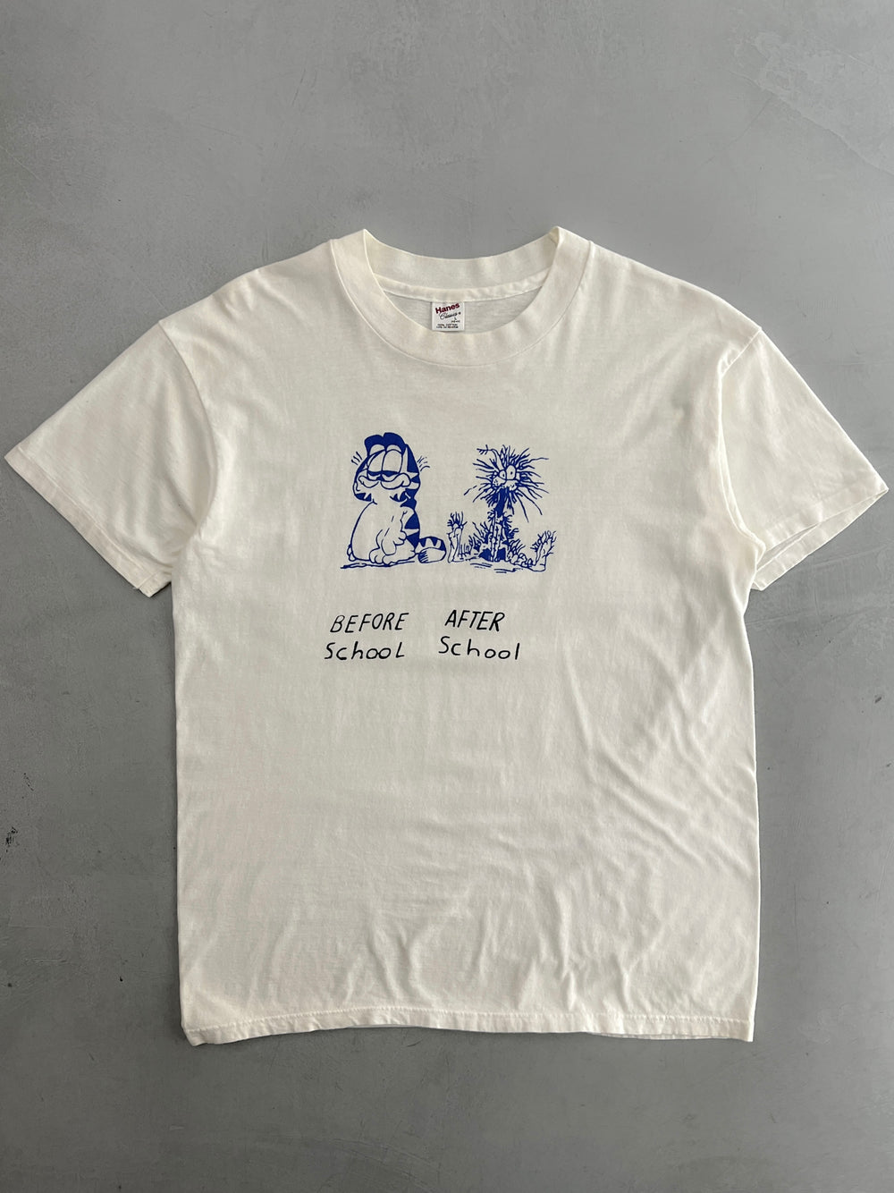 1980's Garfield School Parody Tee [L]