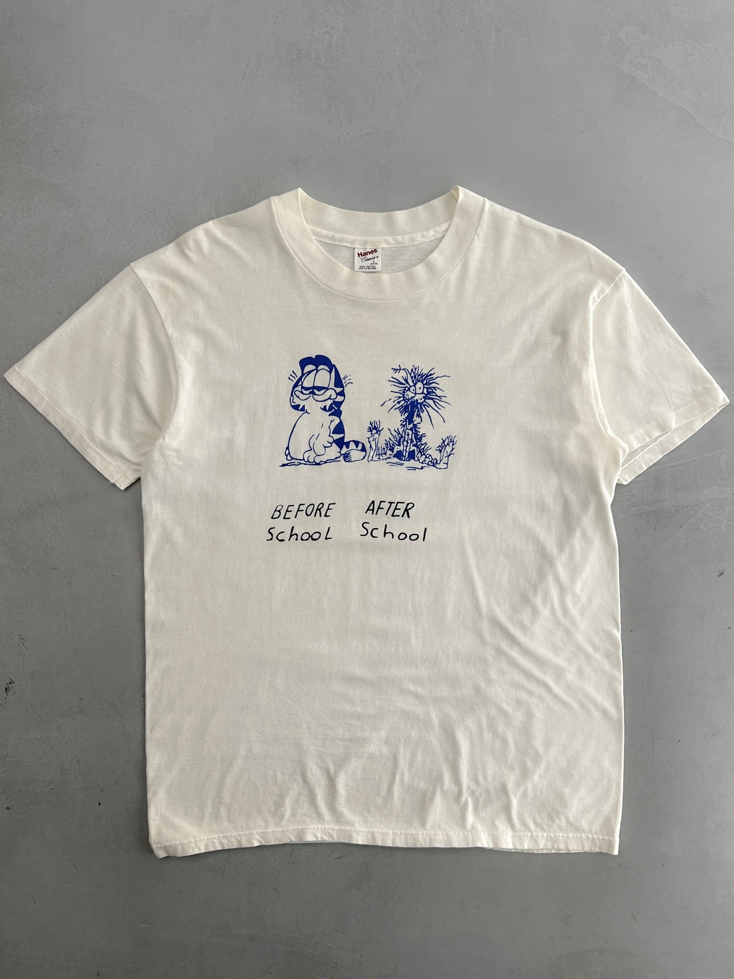 1980's Garfield School Parody Tee [L]