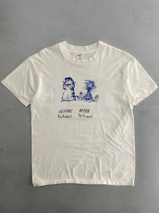 1980's Garfield School Parody Tee [L]