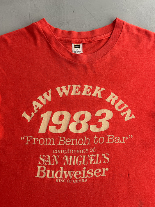 1980's Budweiser Law Week Run Tee [M]