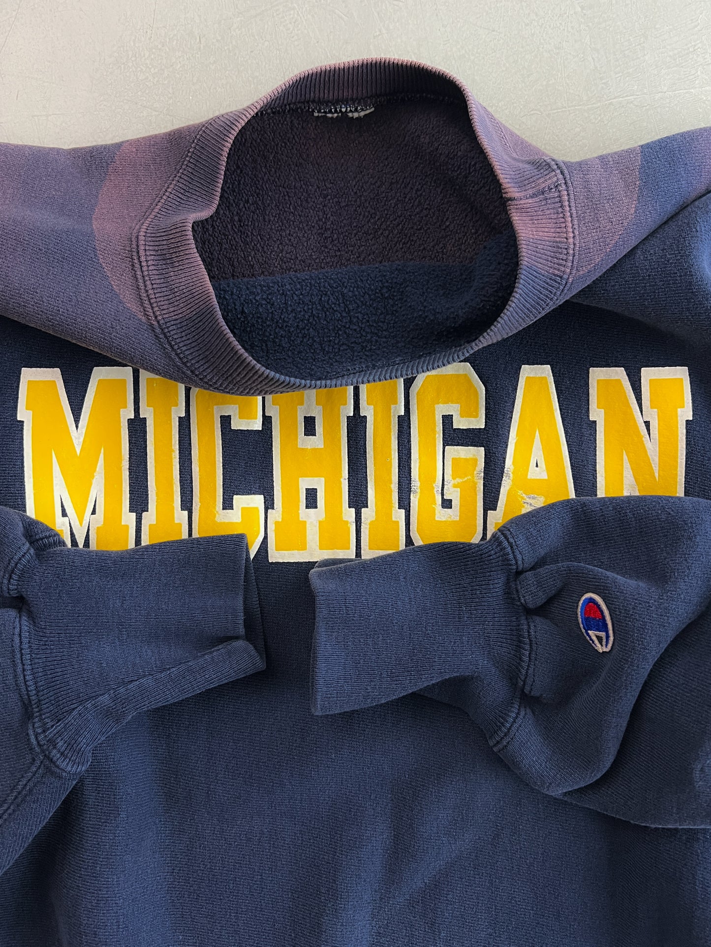 Made in USA Champion Reverse Weave Michigan Sweatshirt [L]