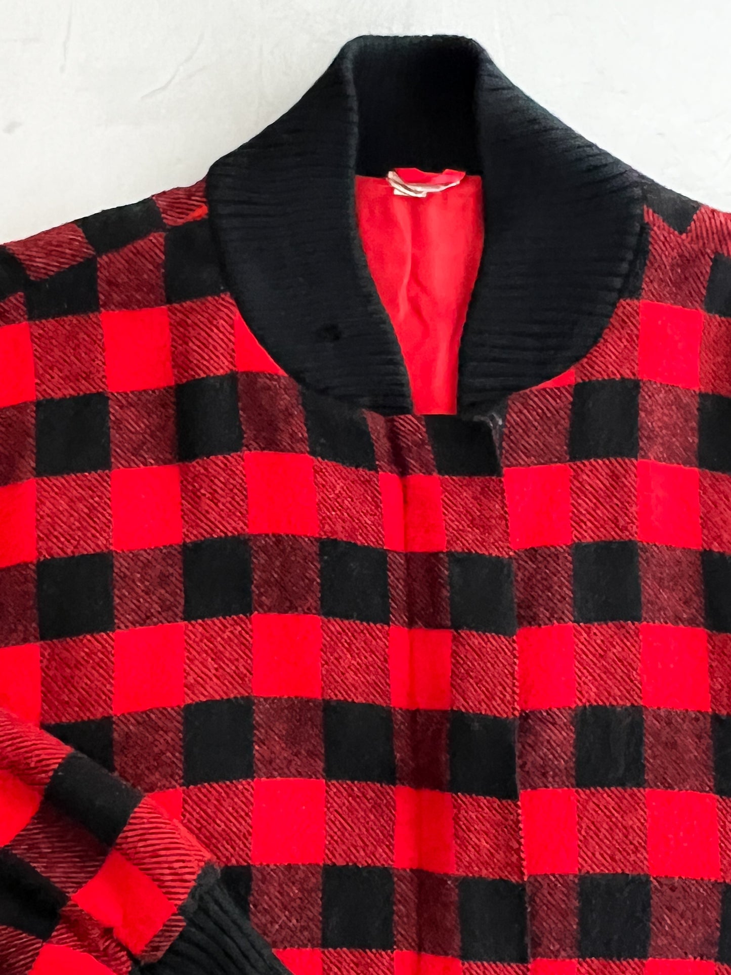 Buffalo Plaid Bomber Jacket [L]