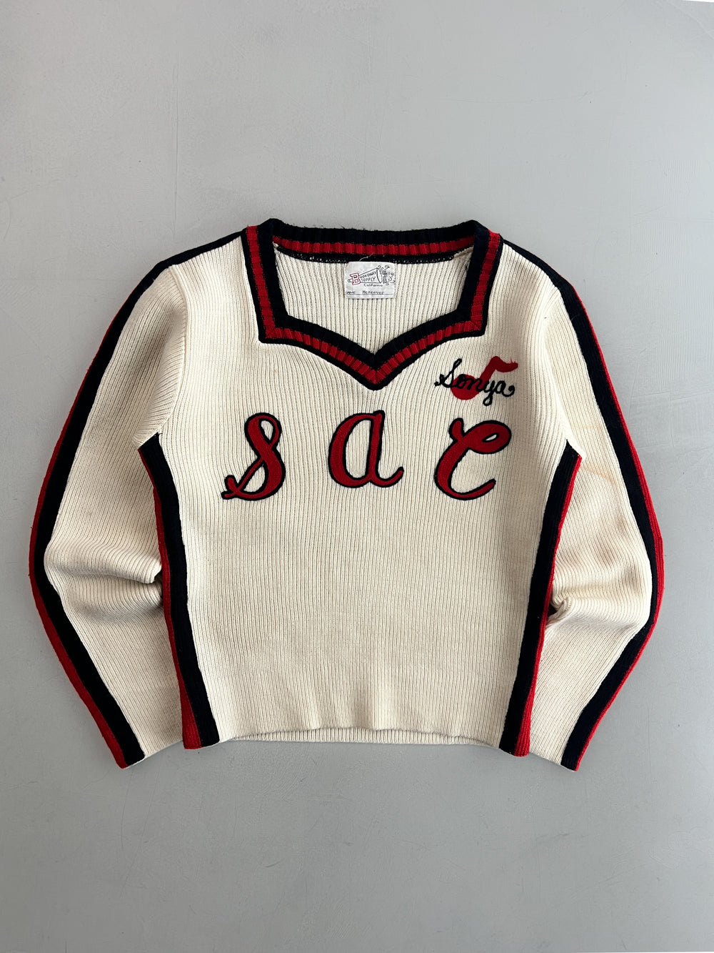 1970's Broadway Supply Cheer Sweater [Women's S]