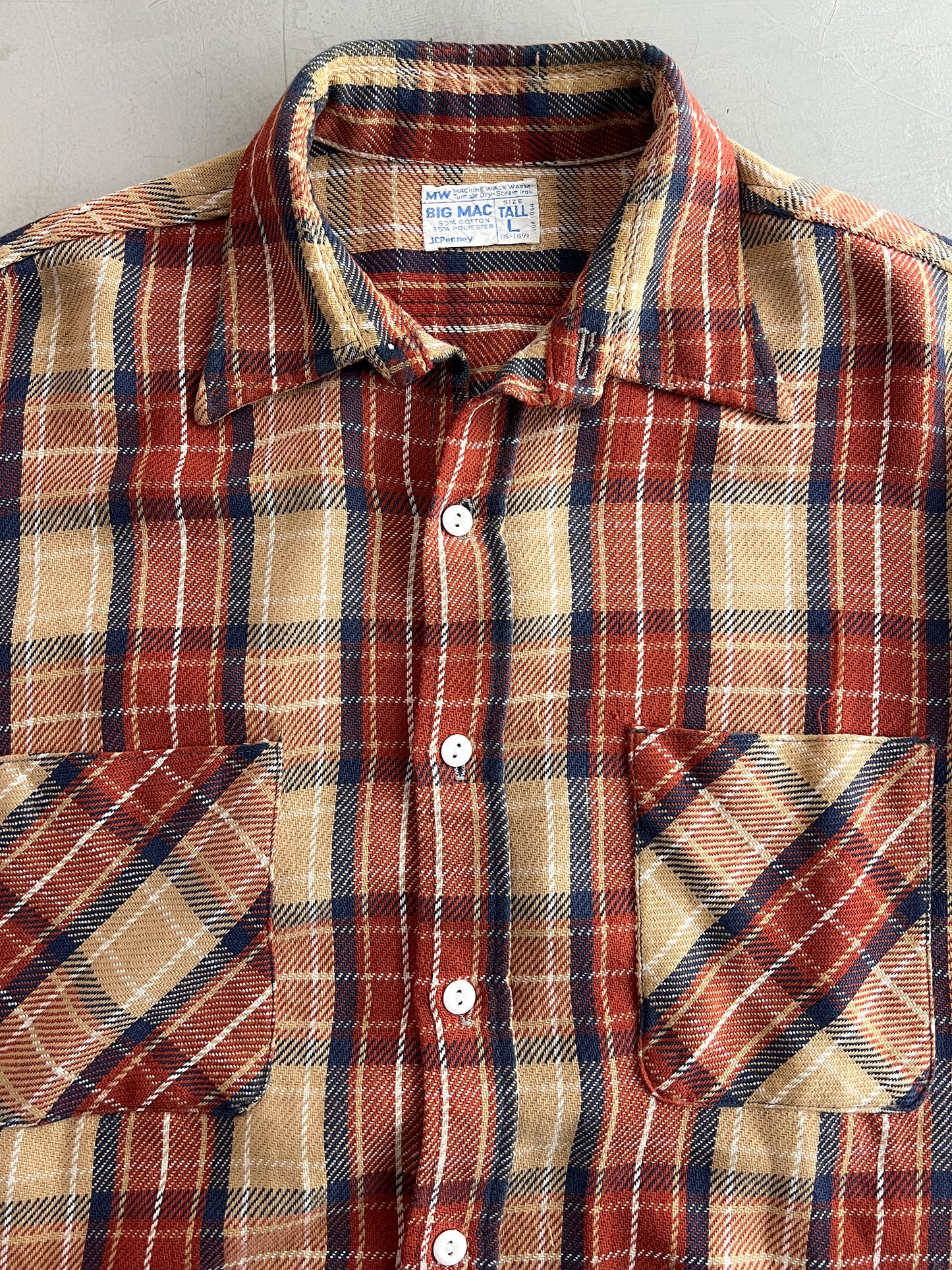 1960's Cotton Big Mac Flannel [L]