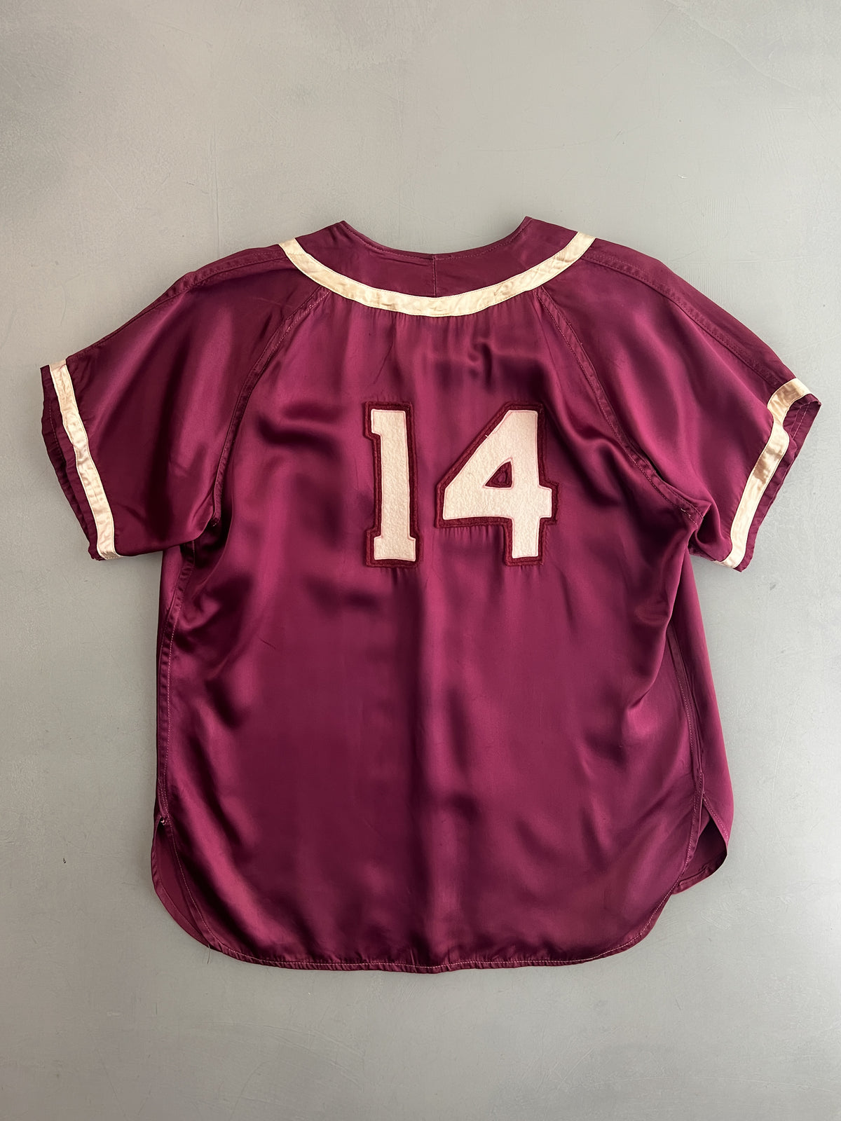 1950's Curly Haas "Sperling" Satin Baseball Jersey [M]