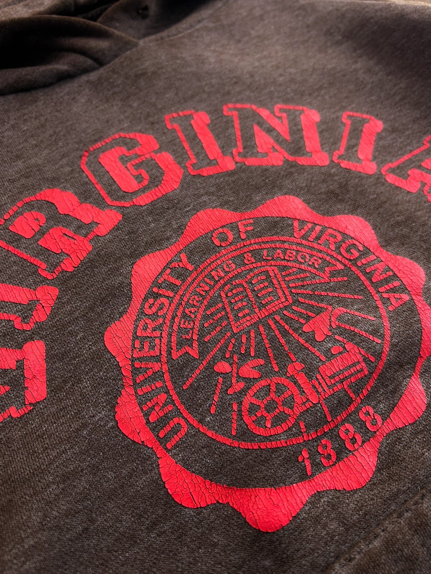 1970's University Of Virginia Raglan Hoodie [S]