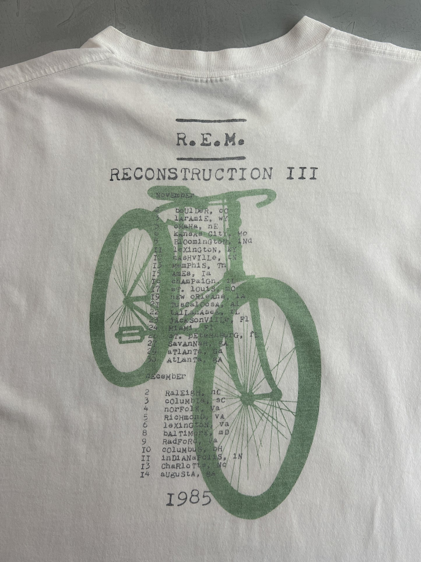 90's REM Reconstruction Tour Tee [XL]