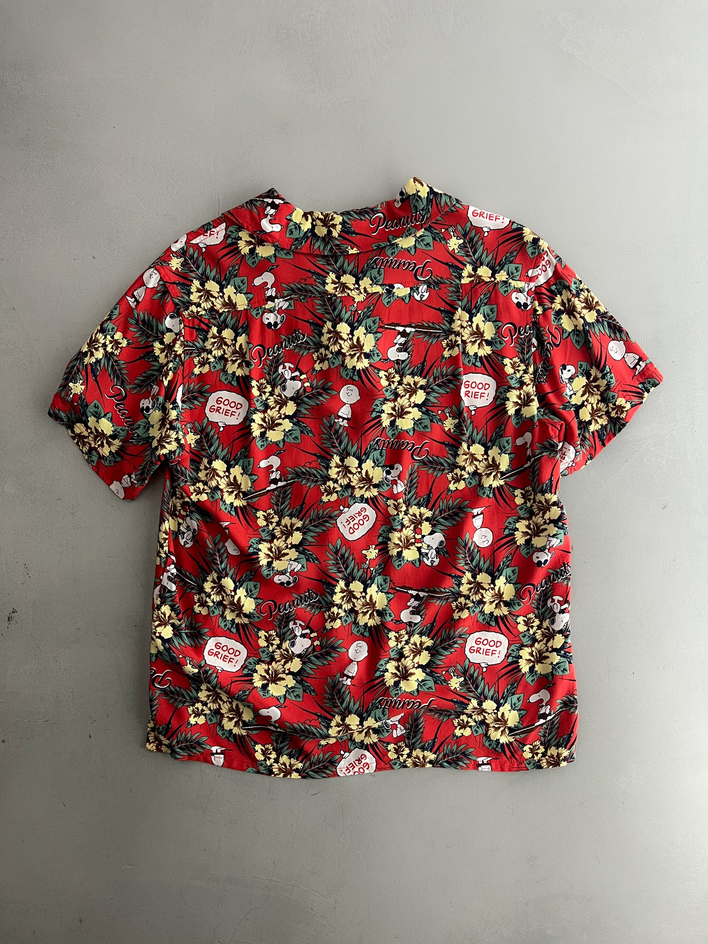 Snoopy Loop Collar Hawaiian Shirt [M]