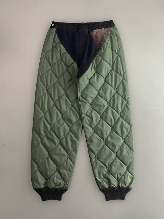 70's/80's Quilted Liner Pants [27"]