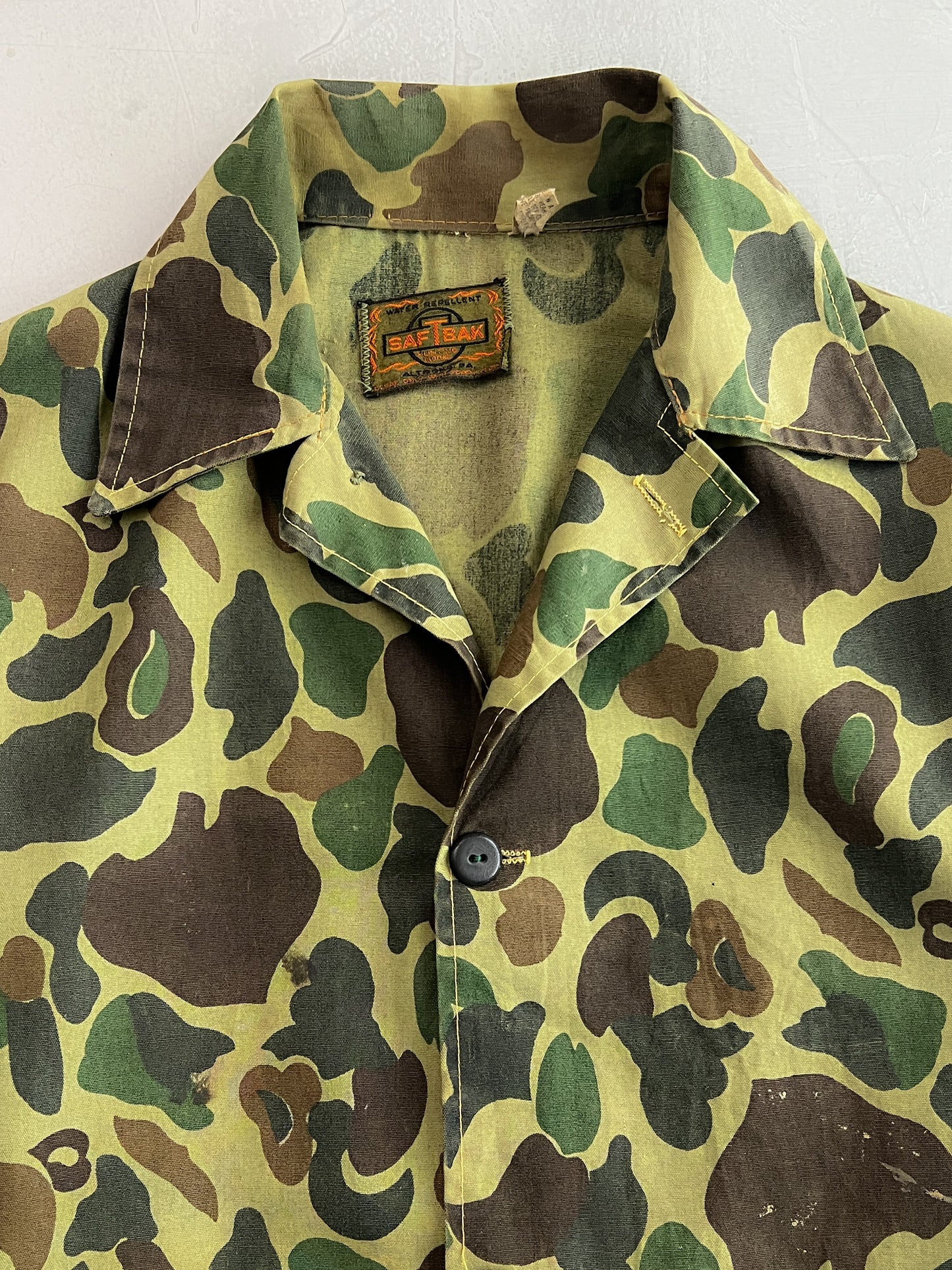 60's Saf-T-Bak Duck Camo Hunting Jacket [M/L]