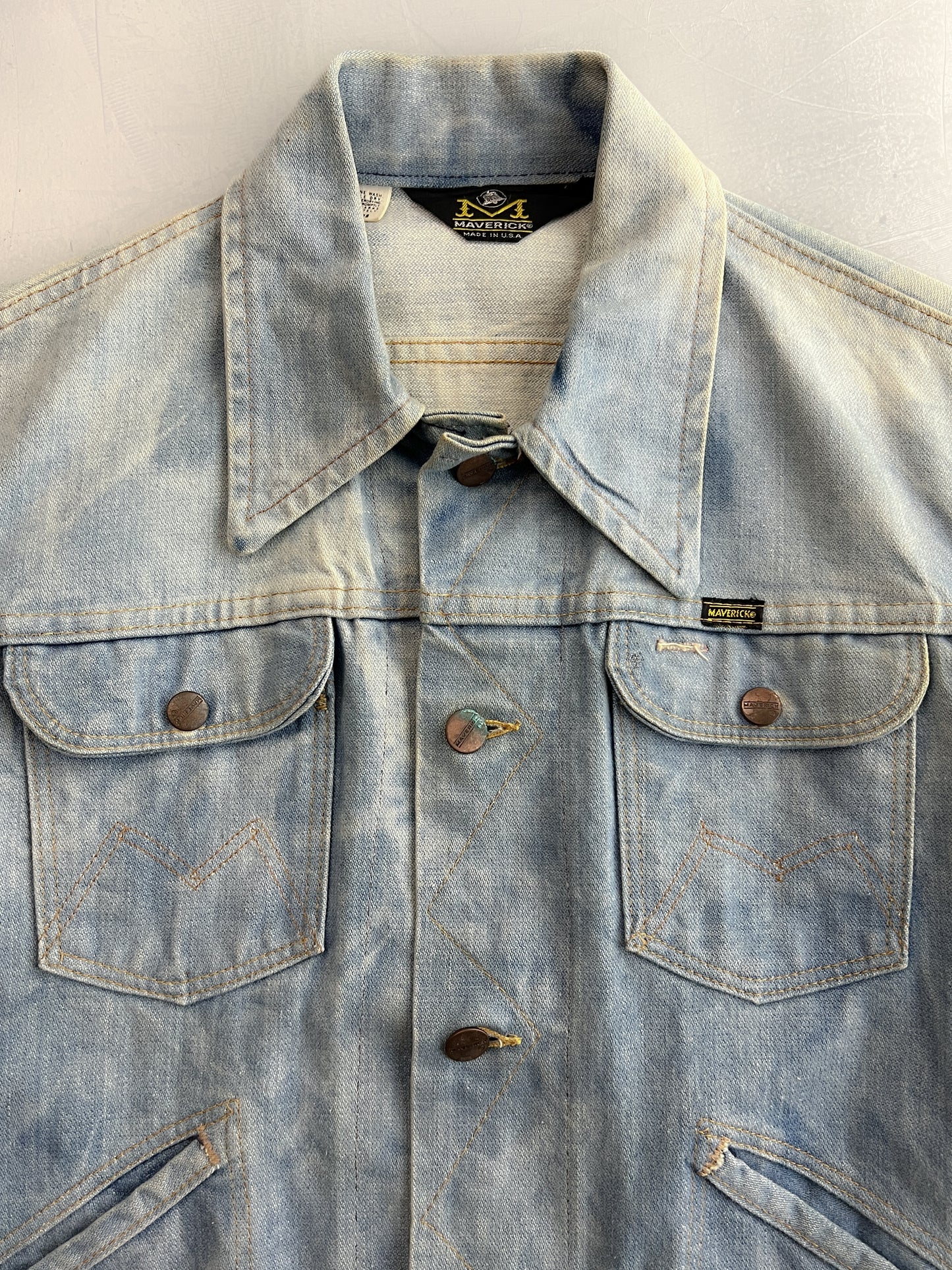 1970's Maverik Blue Bell Selvage Denim Jacket [S/M]