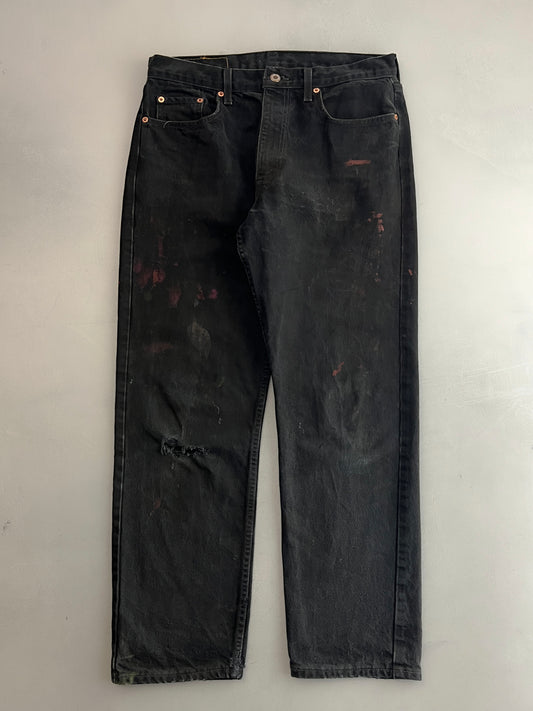 1980's Black Levis 615 Orange Tab [31"]
