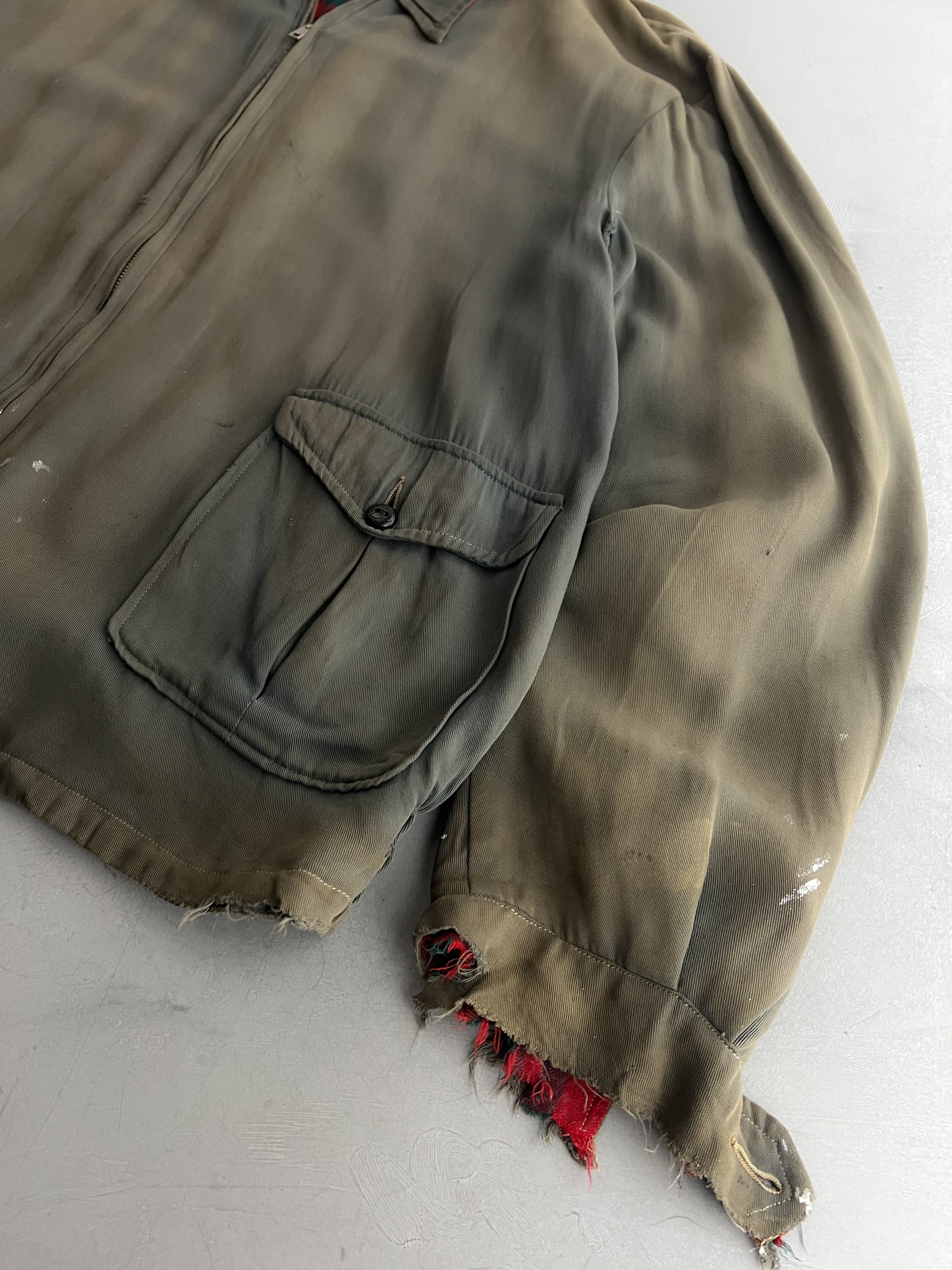 Thrashed 60's Reversible Gab Jacket [XL]