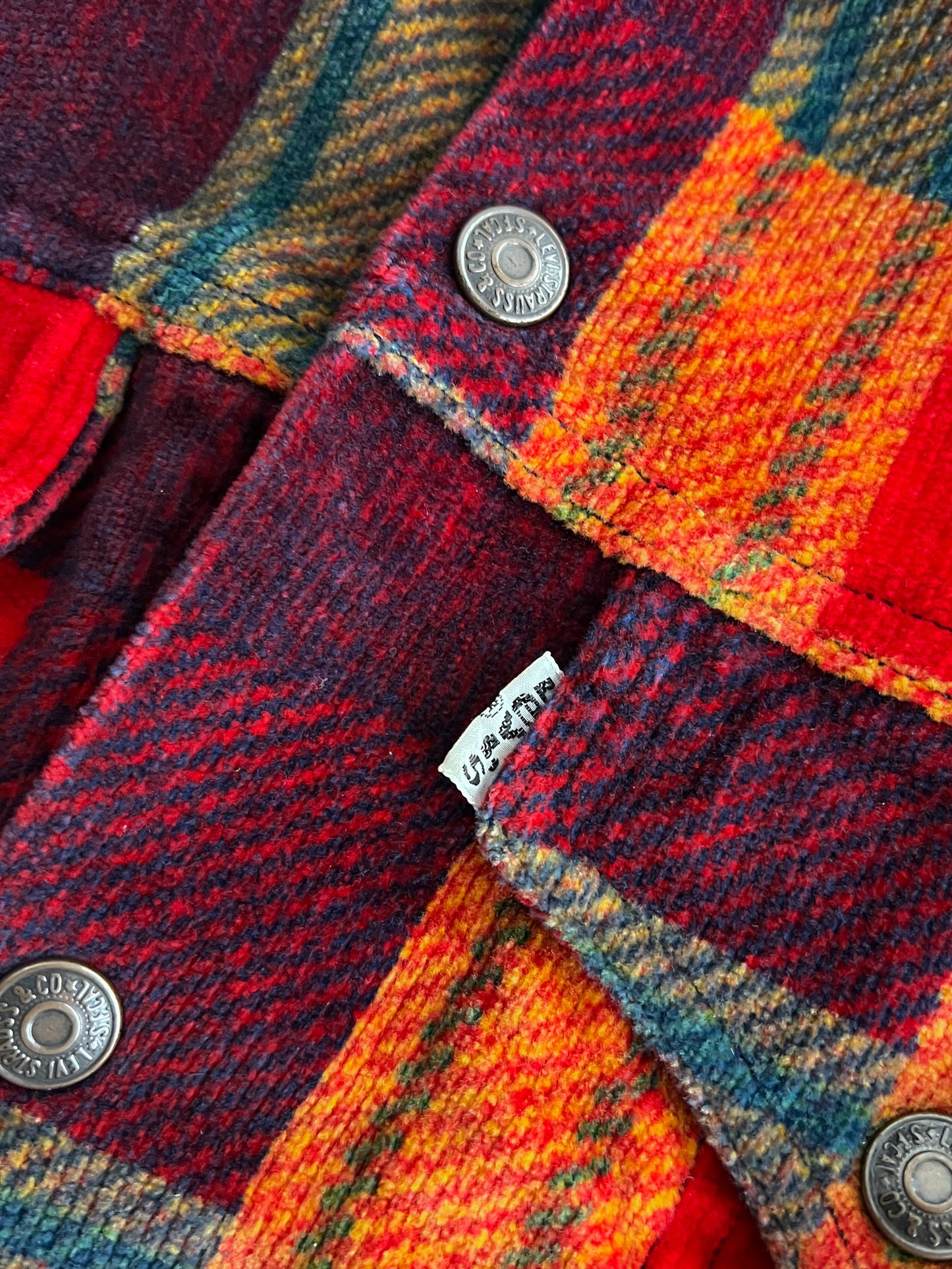 1970's Levi's Corduroy Plaid Jacket [S]