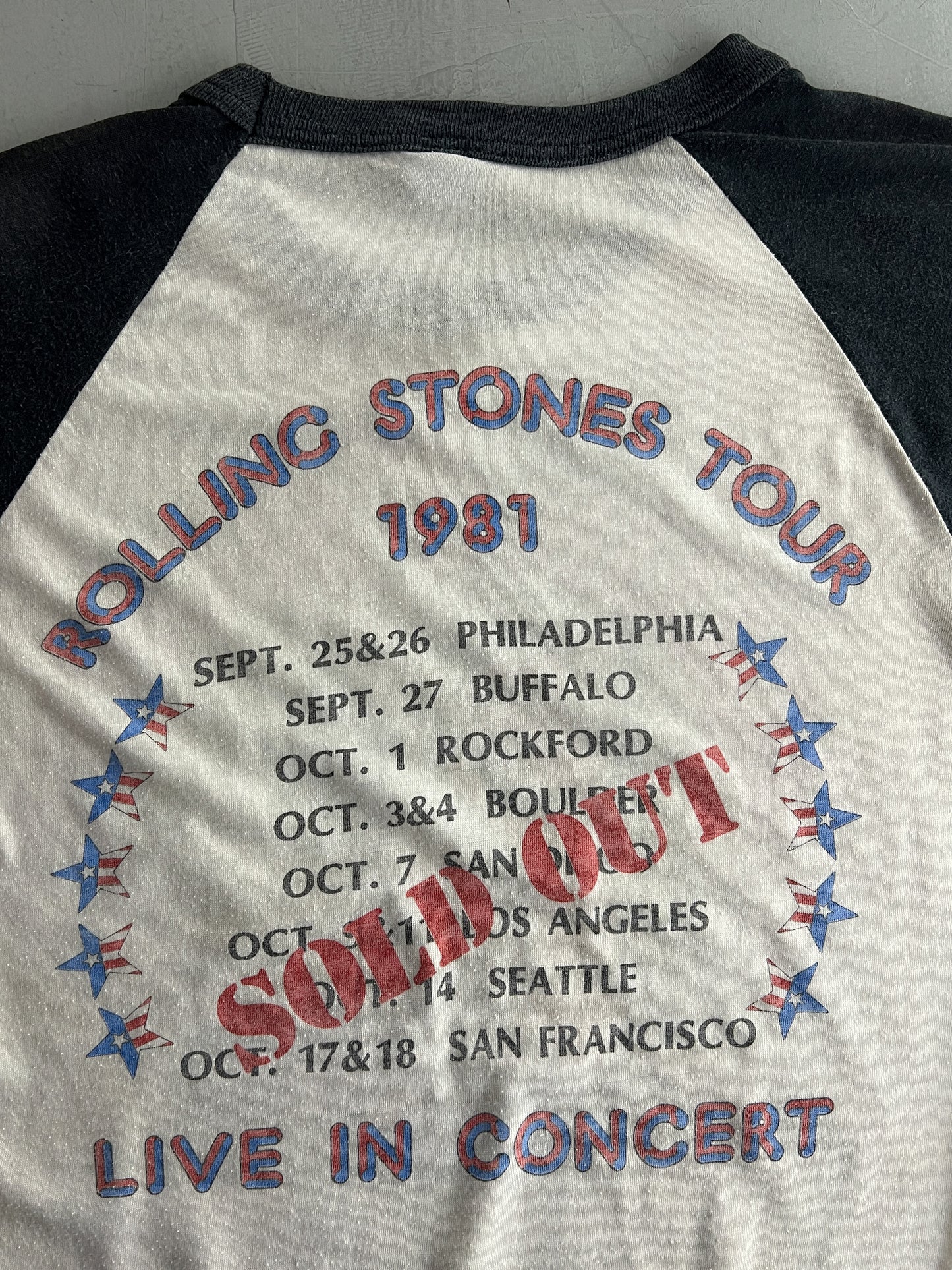 '81 The Rolling Stones Tour Tee [M]