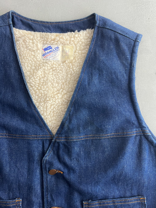 Wrangler Denim Sherpa Vest [L]