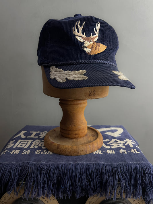 Corduroy Deer Trucker Cap