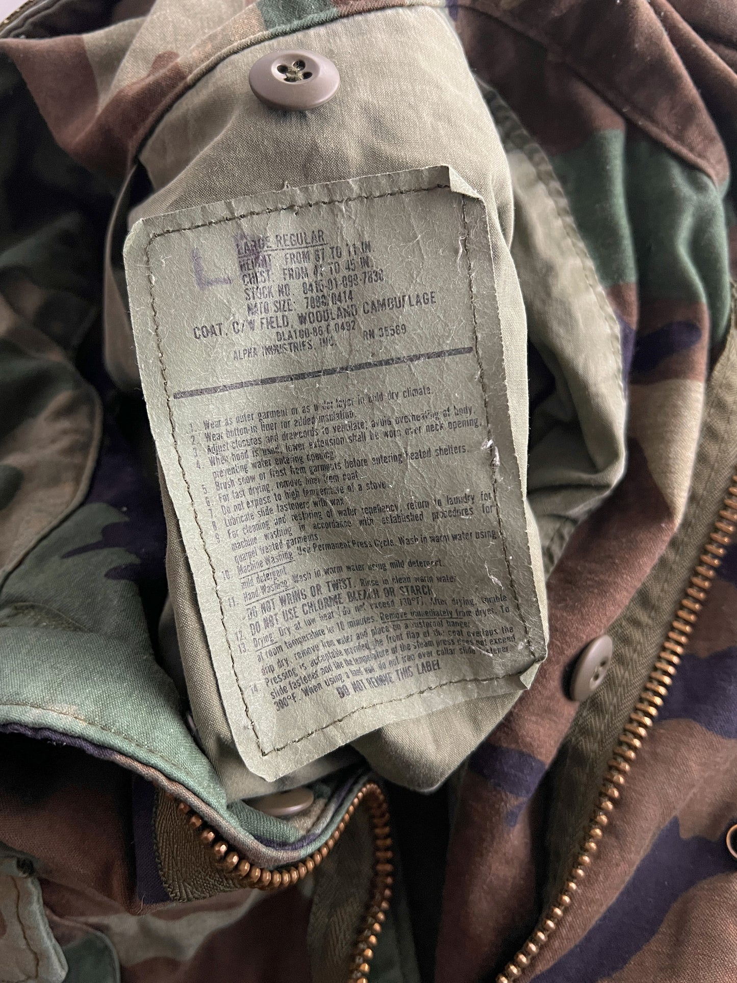 1980's ERDL M65 Jacket [L/XL]