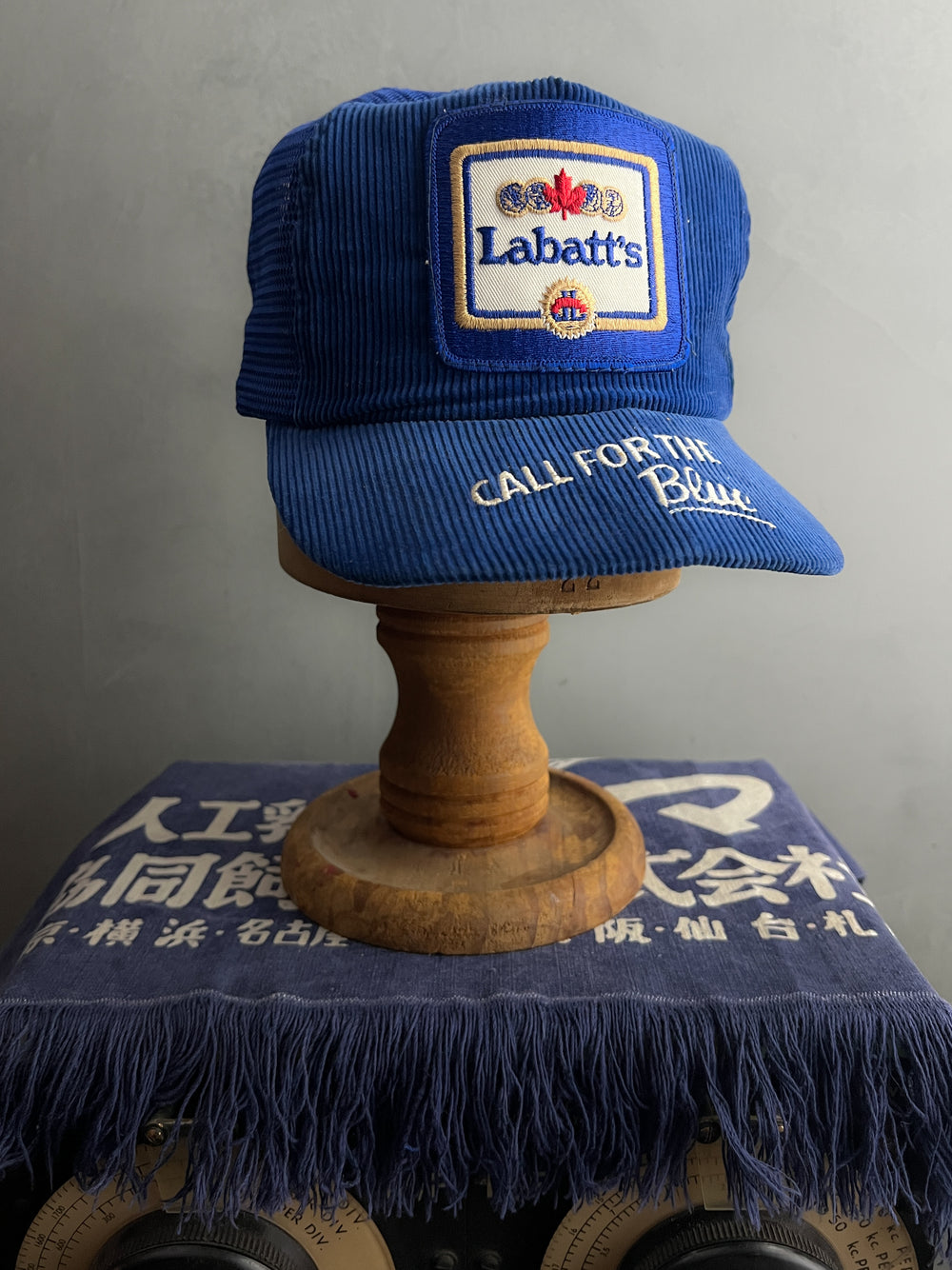 Labatts Beer Corduroy Trucker Cap