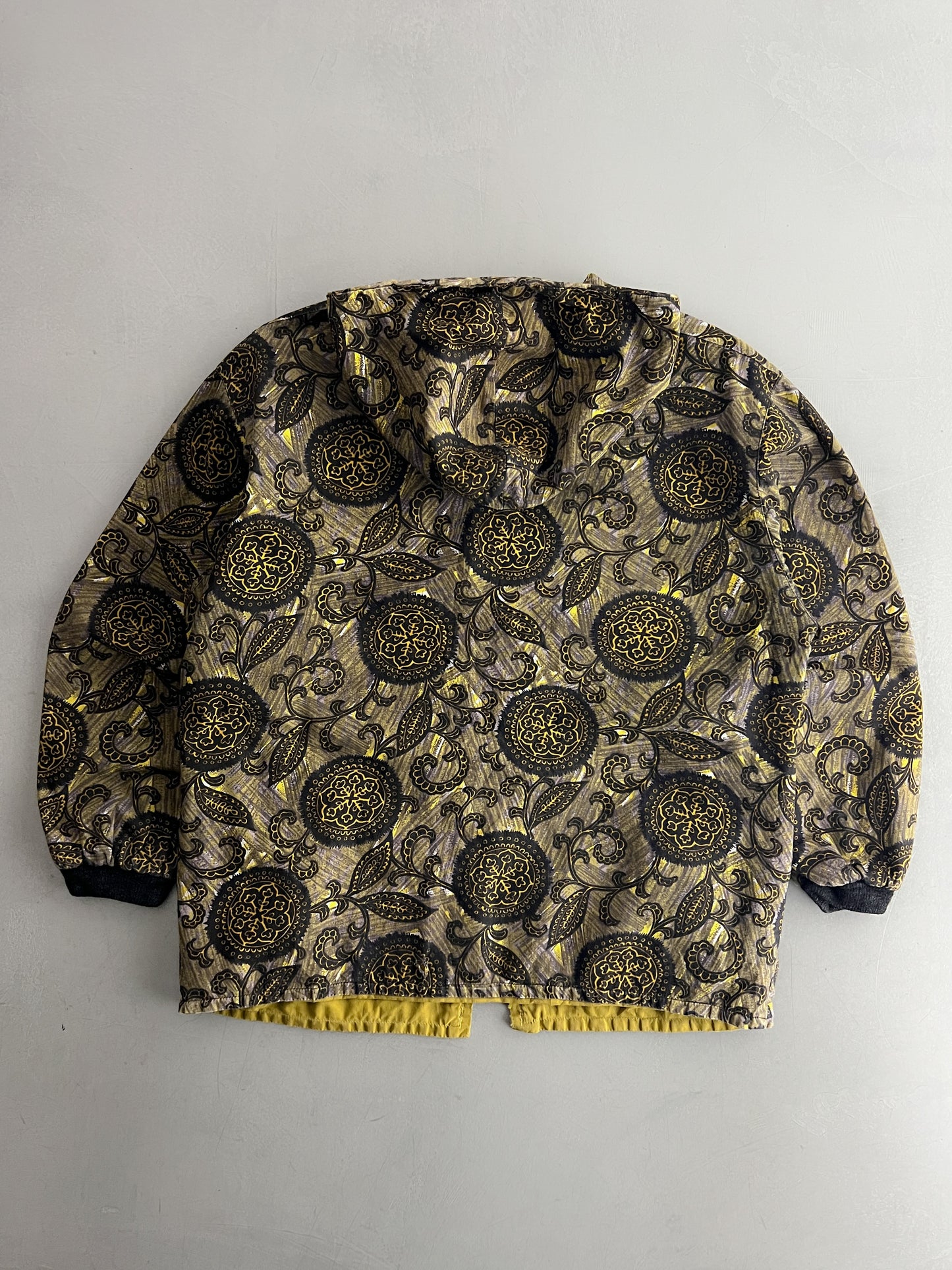 1970's Hooded Paisley Zip Jacket [S]