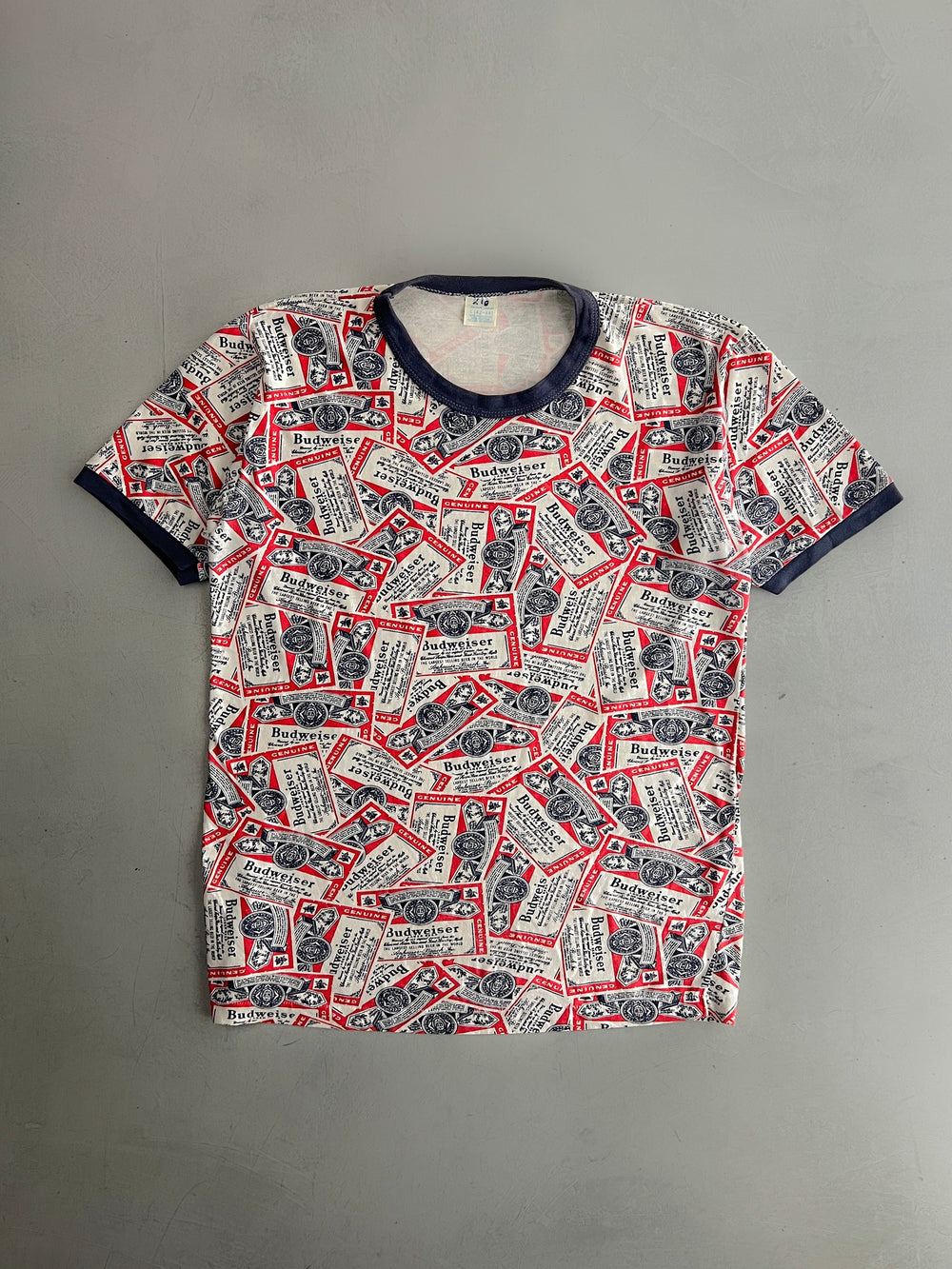 1970's Budwiser All Over Print Ringer [M]