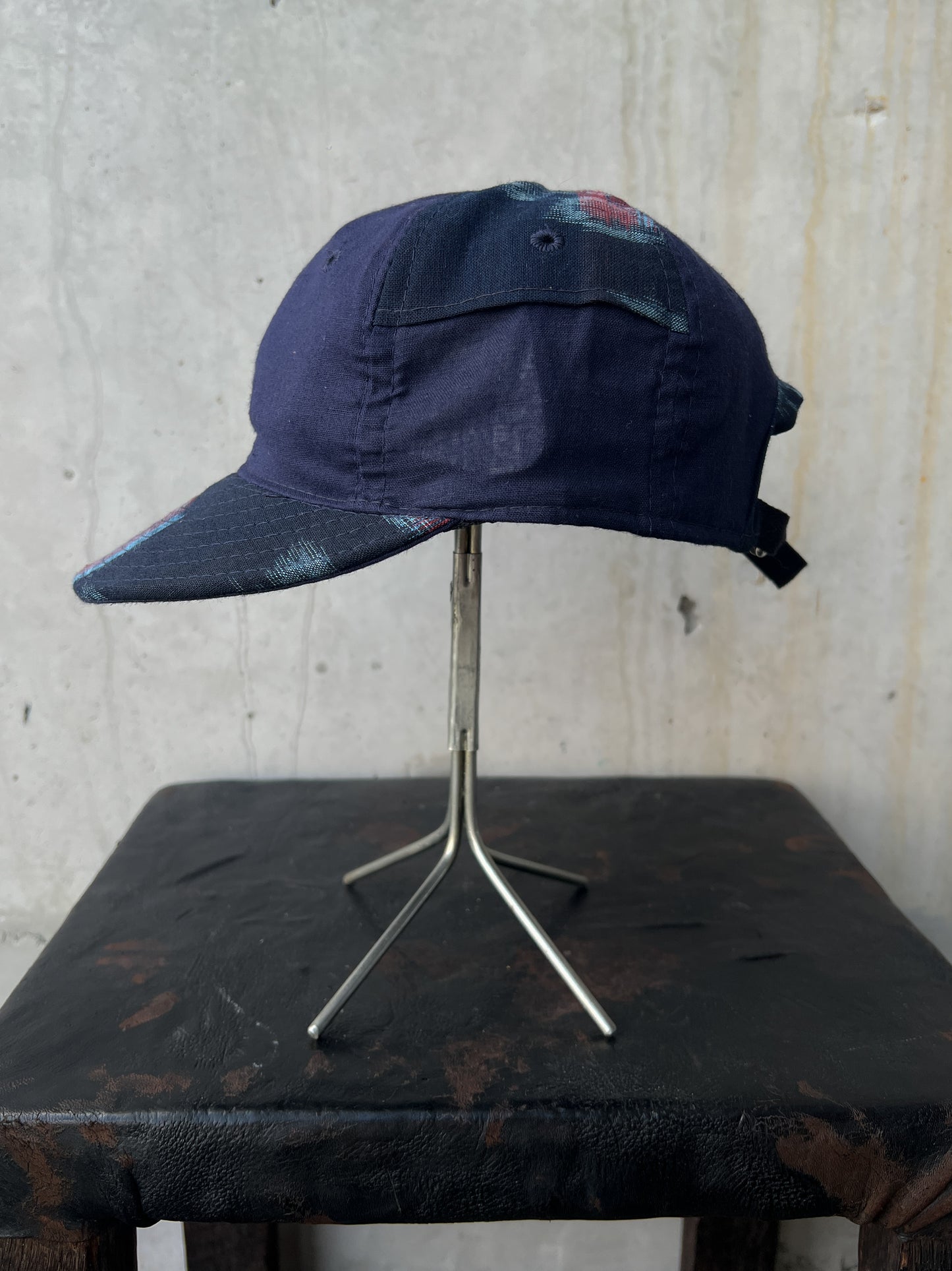 Early 20th c. Japanese Fabric 1930's Baseball Cap By Troy O'Shea Handmade [Adjustable]