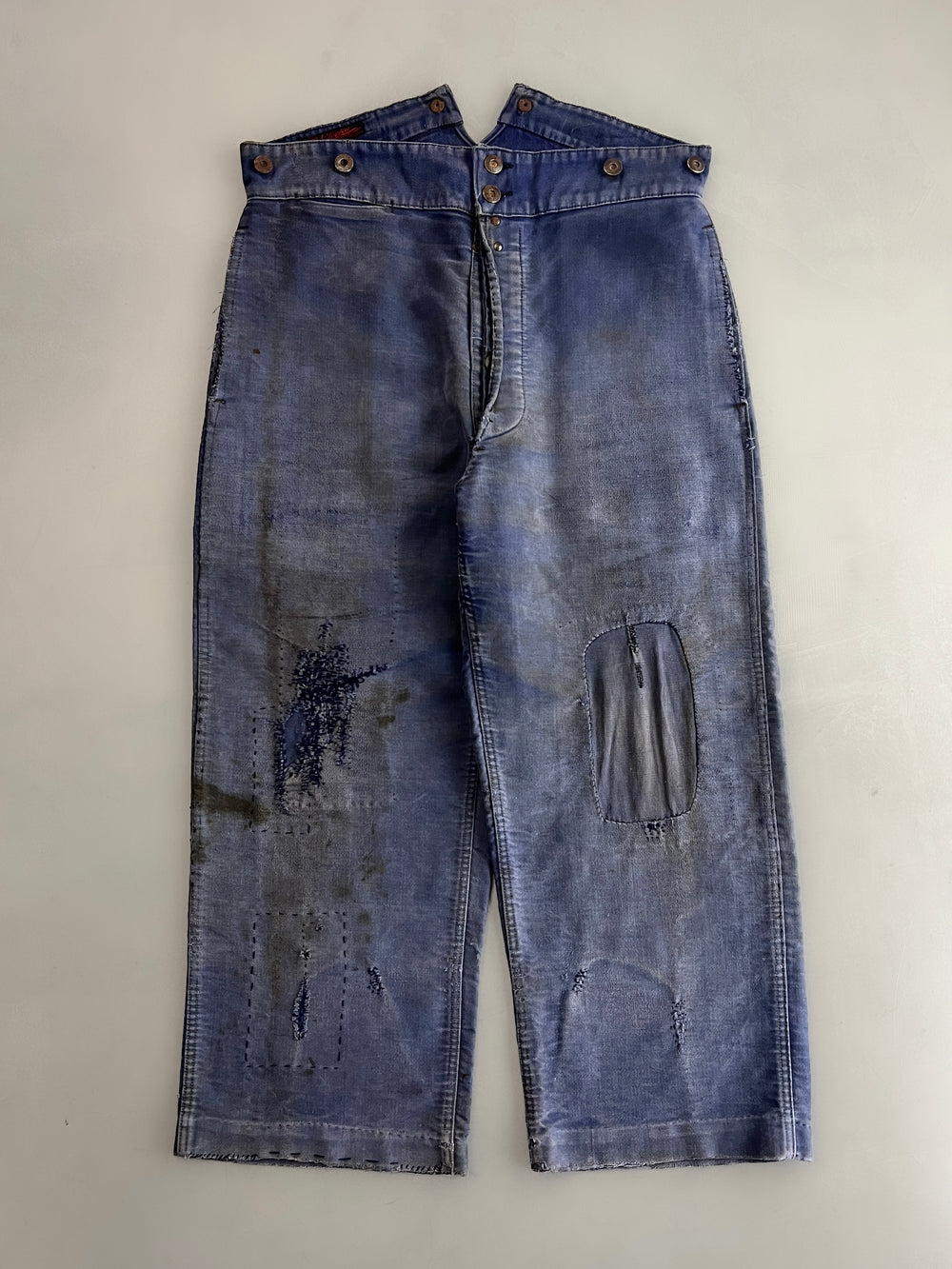 1940's Le Salvetal French Moleskin Buckle Back Work Pants [31"]