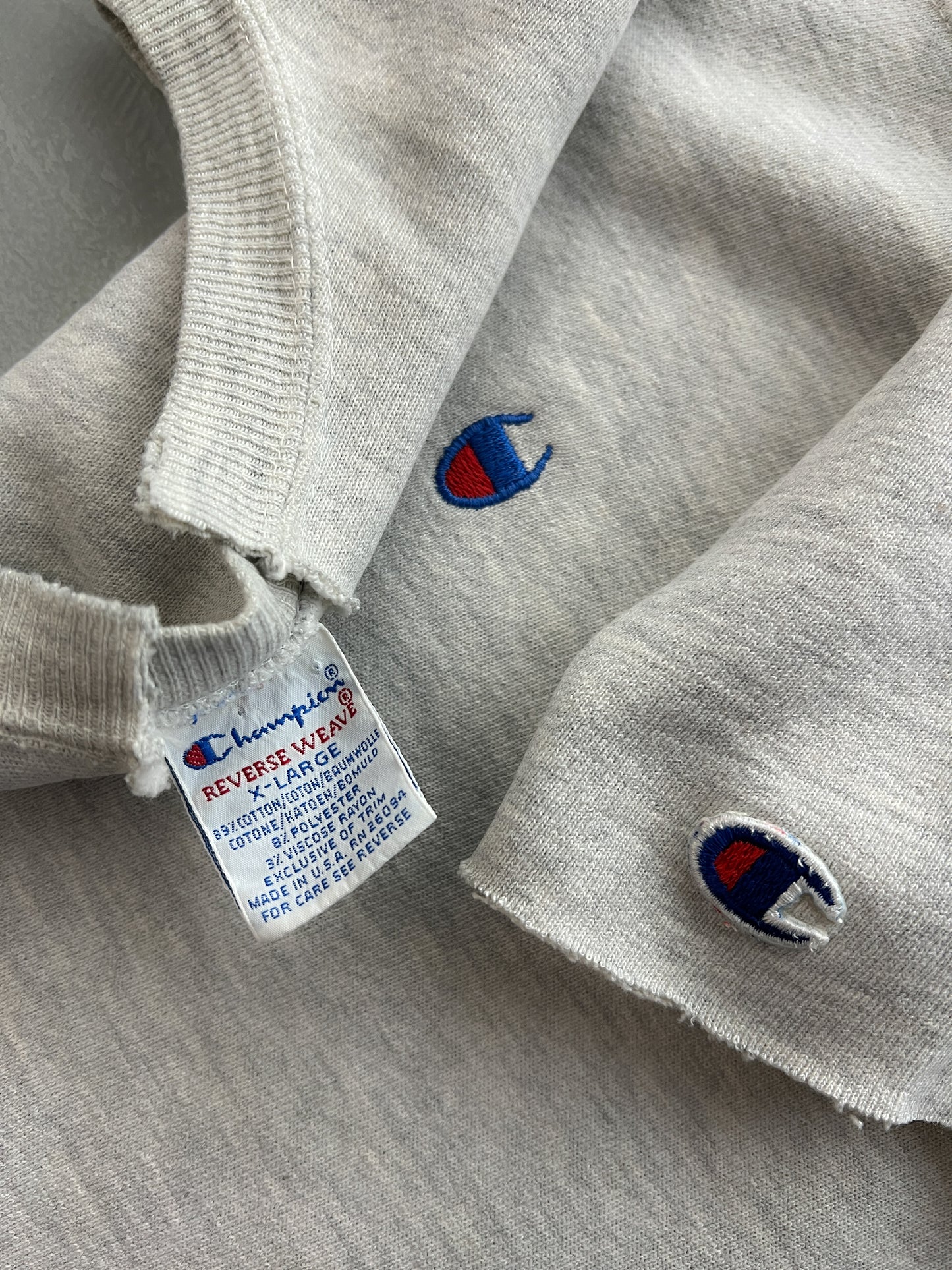 1990's Made In USA Cut-Off Champion Reverse Weave [M]